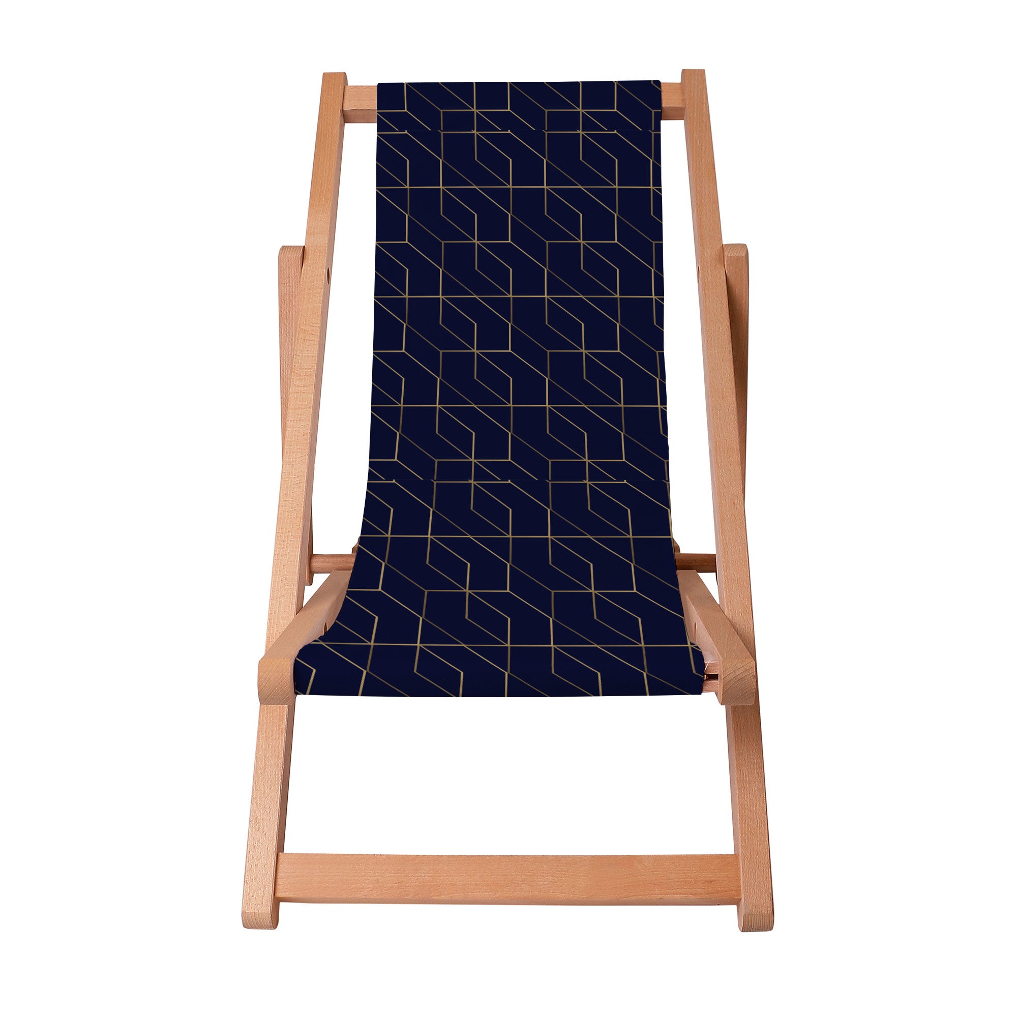 Leżak drewniany Gold Luxury Pattern-S