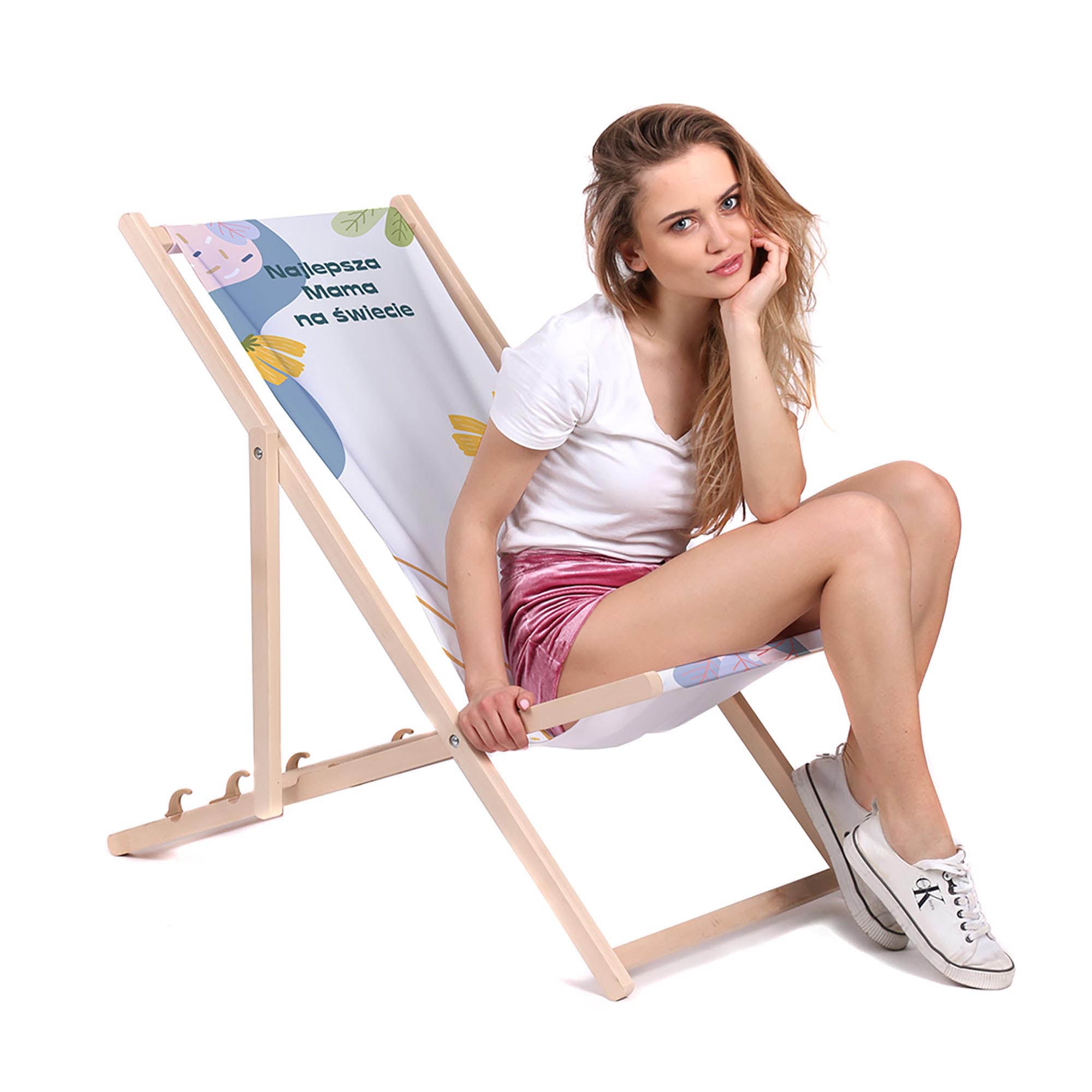 Leżak drewniany Najlepsza Mama na Świecie