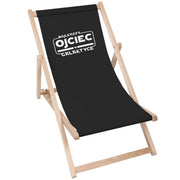 Wooden Deck Chair Best Dad in the Galaxy