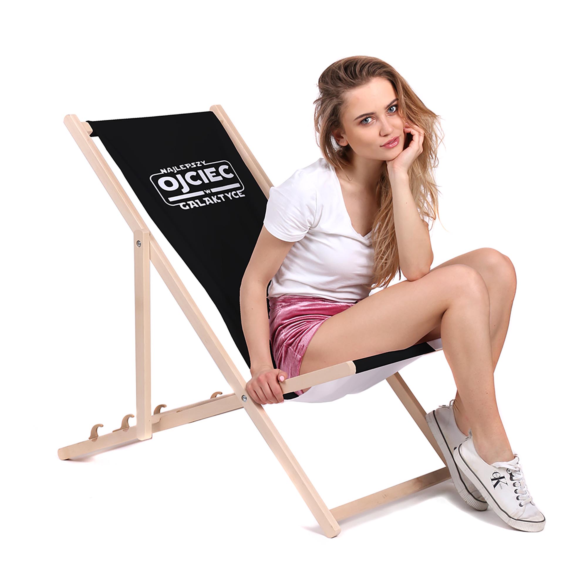 Wooden Deck Chair Best Dad in the Galaxy