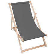 Leżak drewniany Basic-M-CHARCOAL
