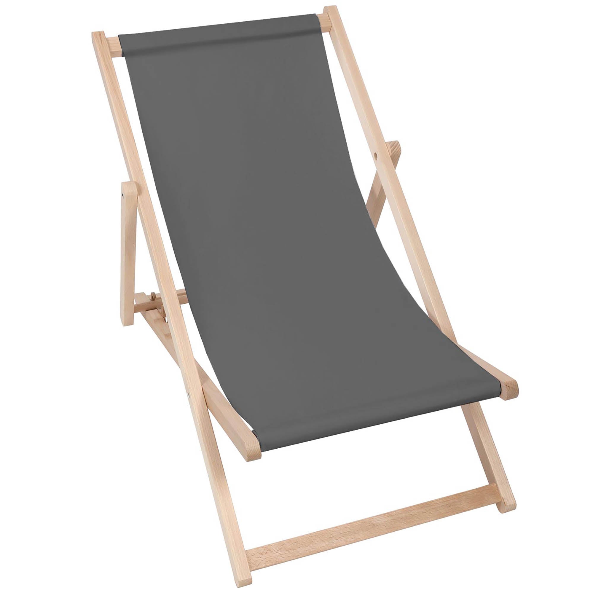 Leżak drewniany Basic-M-CHARCOAL