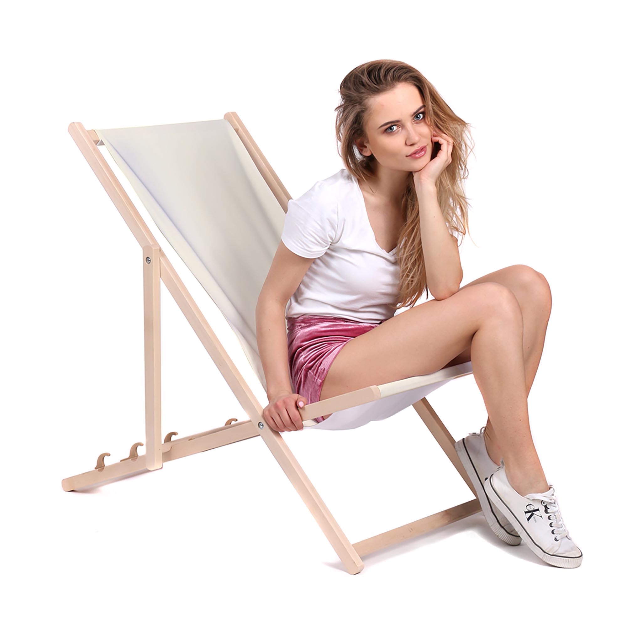 Leżak drewniany Basic-M-CREME