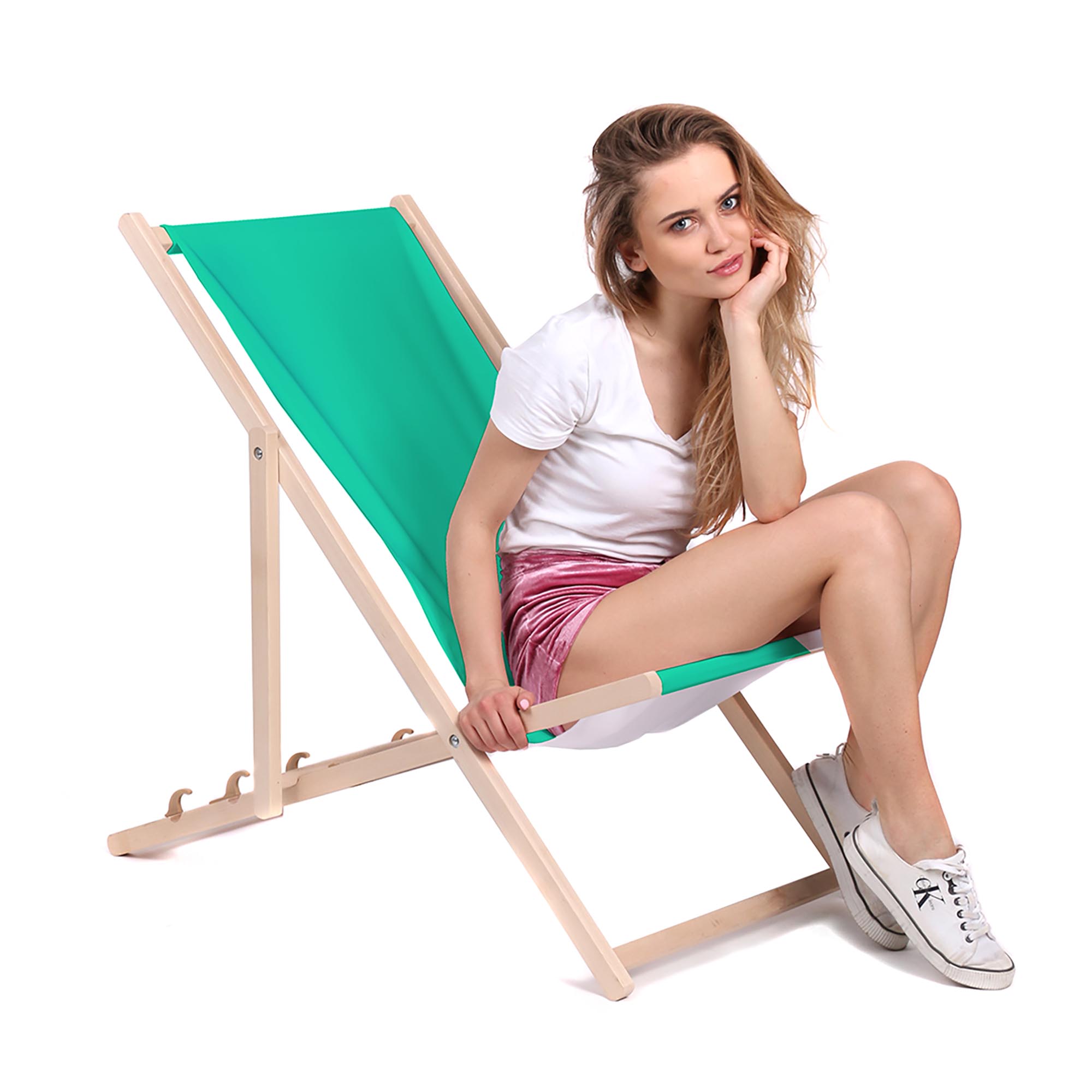 Leżak drewniany Basic-M-LAZUR