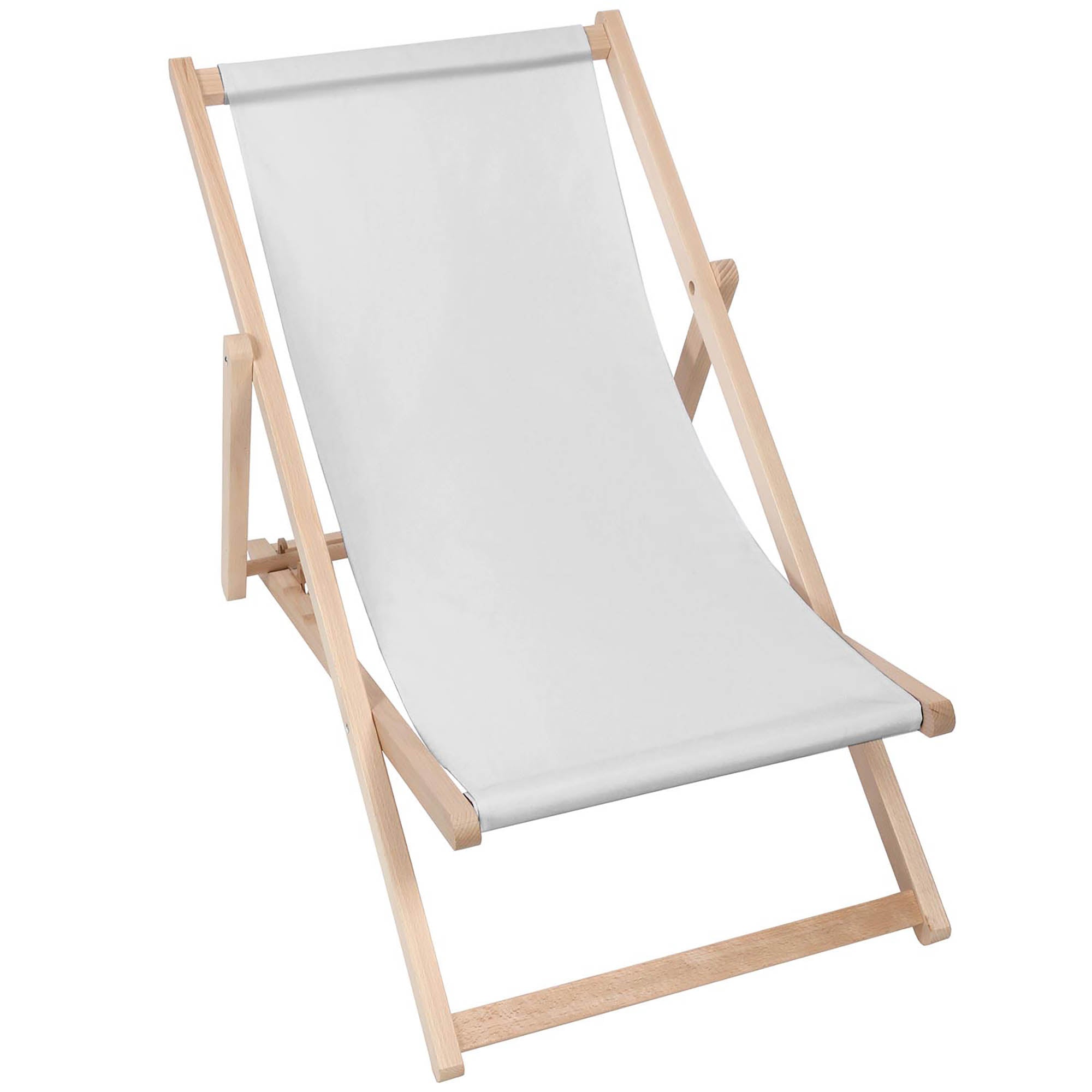 Leżak drewniany Basic-M-PALE GREY