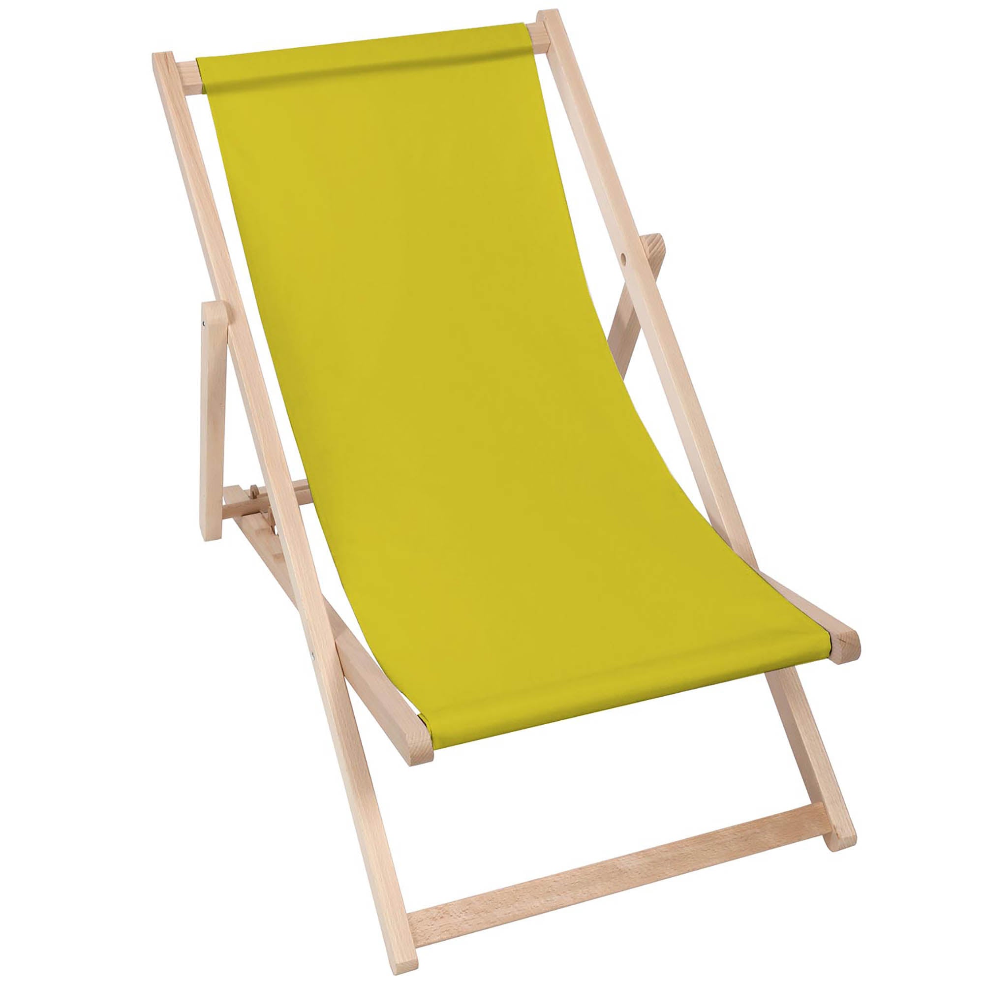 Leżak drewniany Basic-M-YELLOW