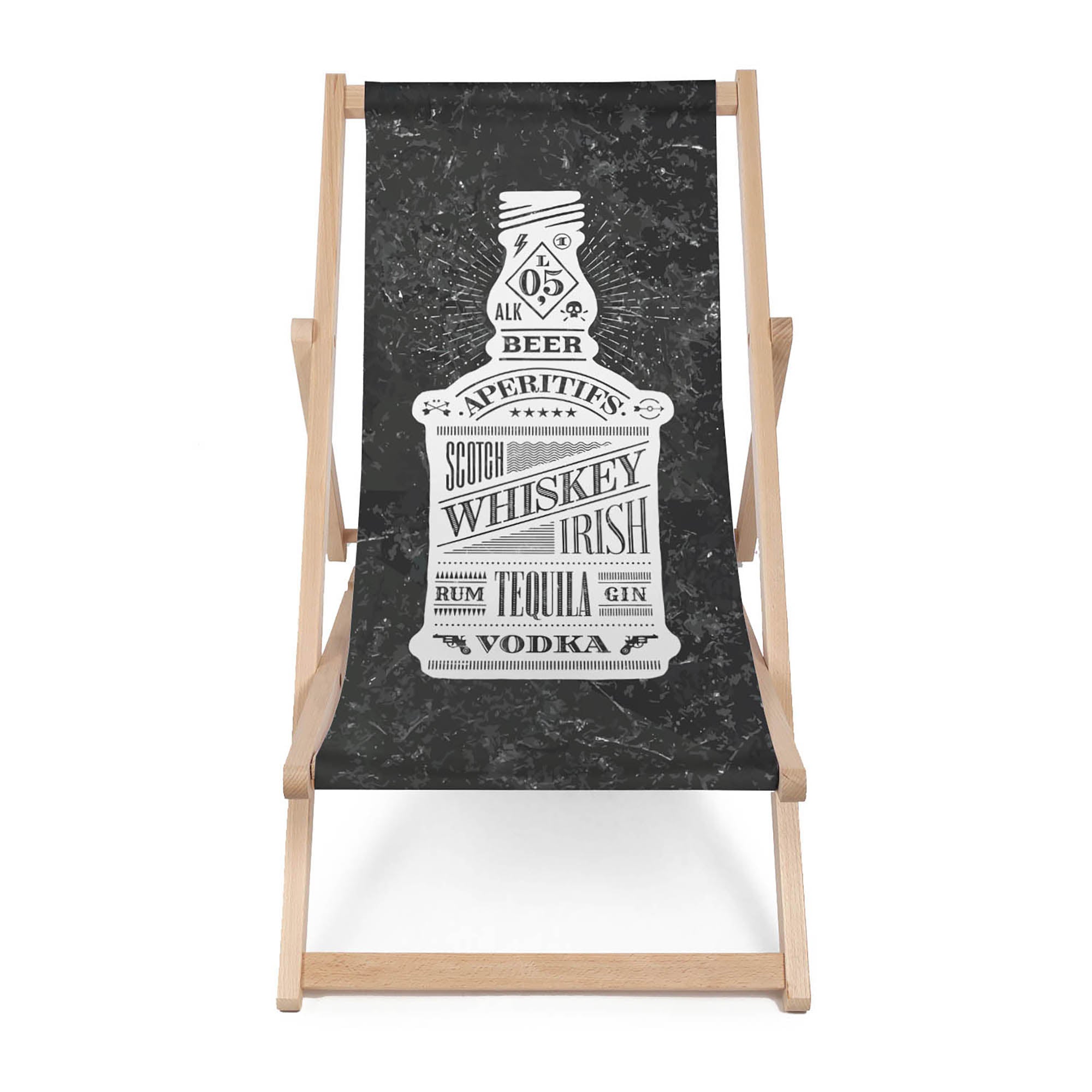 Holzliegestuhl Whisky