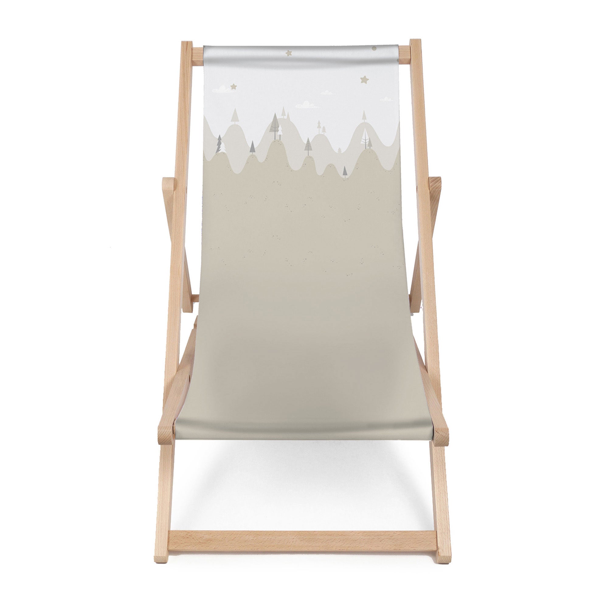 Leżak drewniany Beige Forest-M