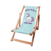 Drevené ležadlo Born to be a unicorn-S