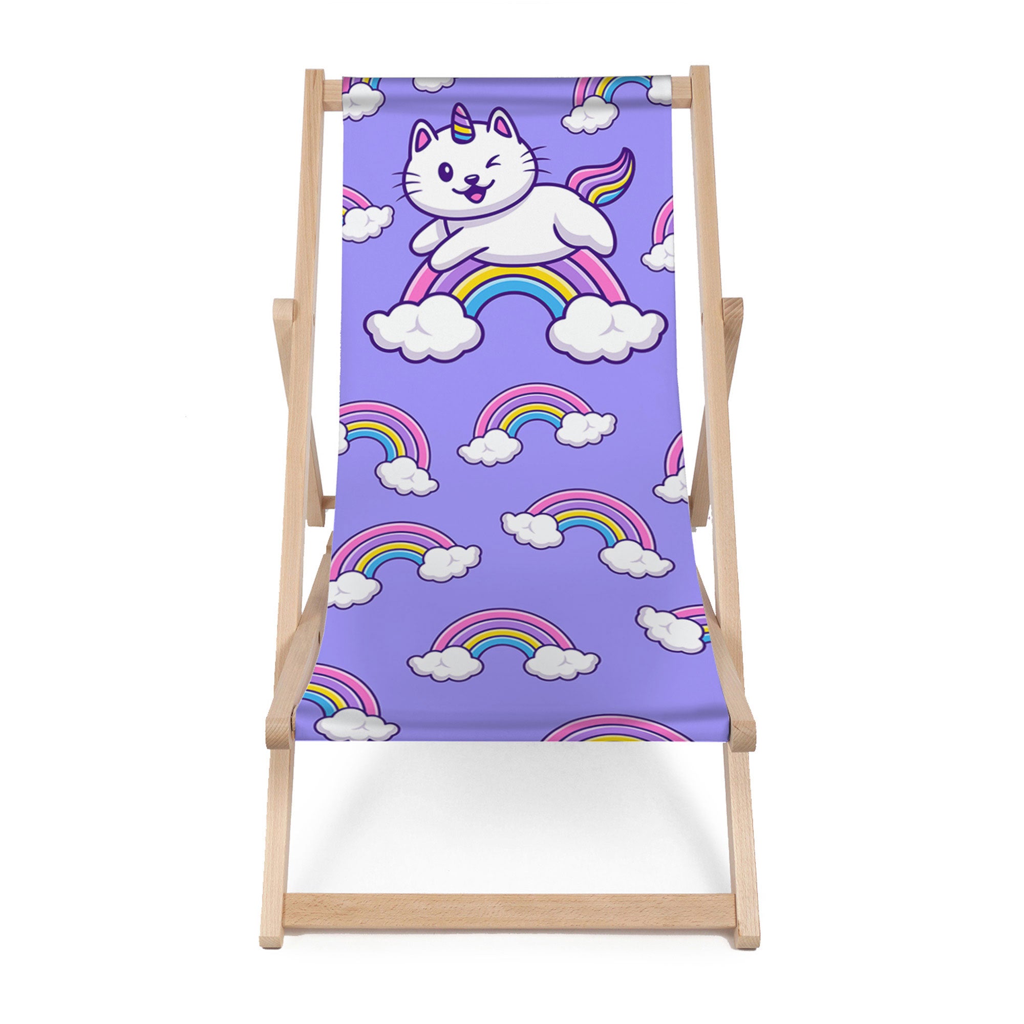 Leżak drewniany Cat Unicorn-M