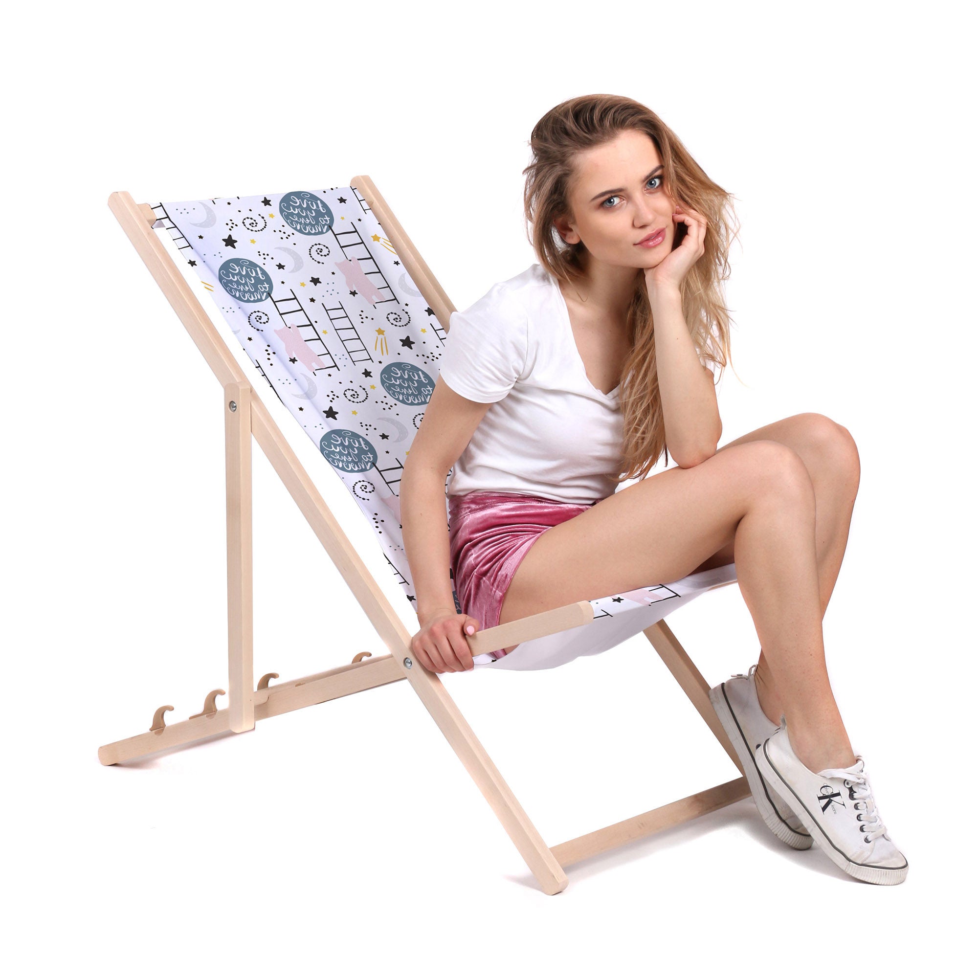 Leżak drewniany Love-M