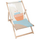 Wooden Deck Chair Orange Ship-M