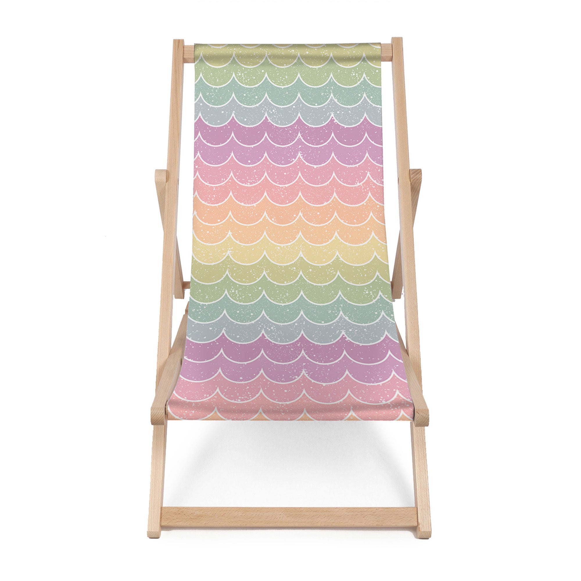 Leżak drewniany Rainbow Fish Scale-M
