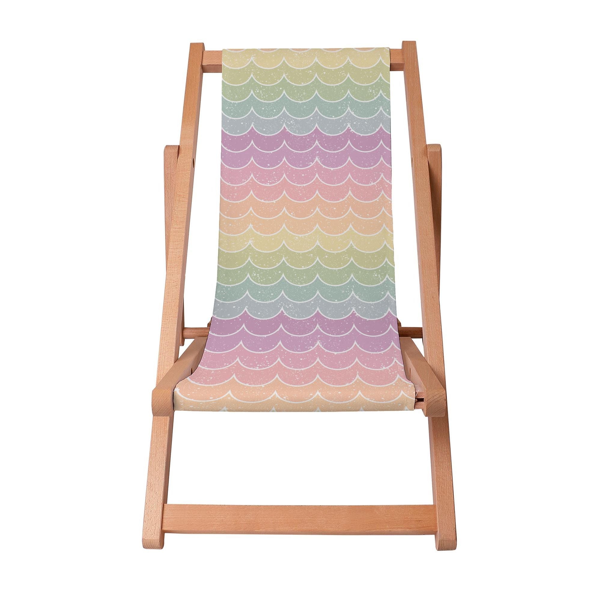 Leżak drewniany Rainbow Fish Scale