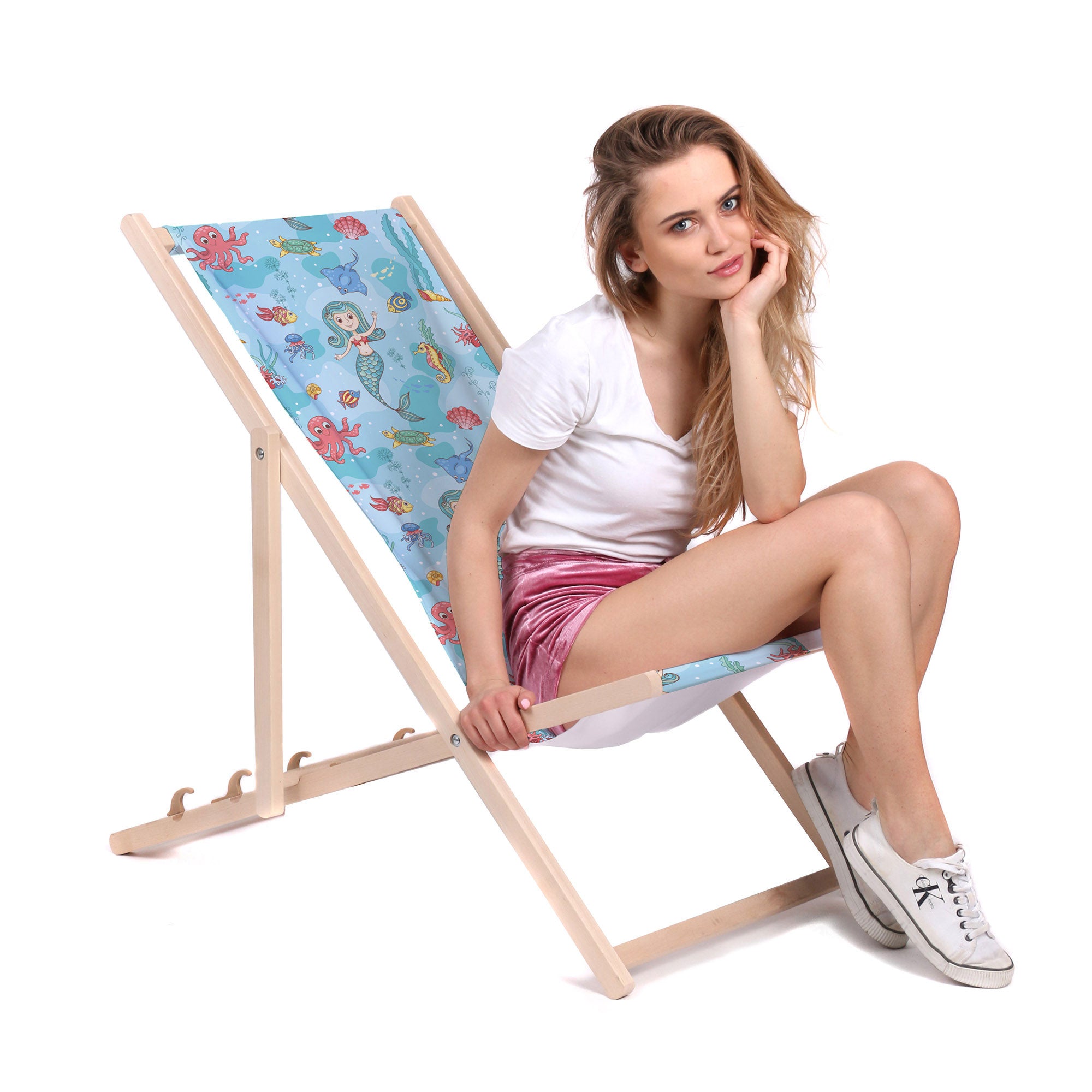 Wooden Deck Chair Little Mermaid-M