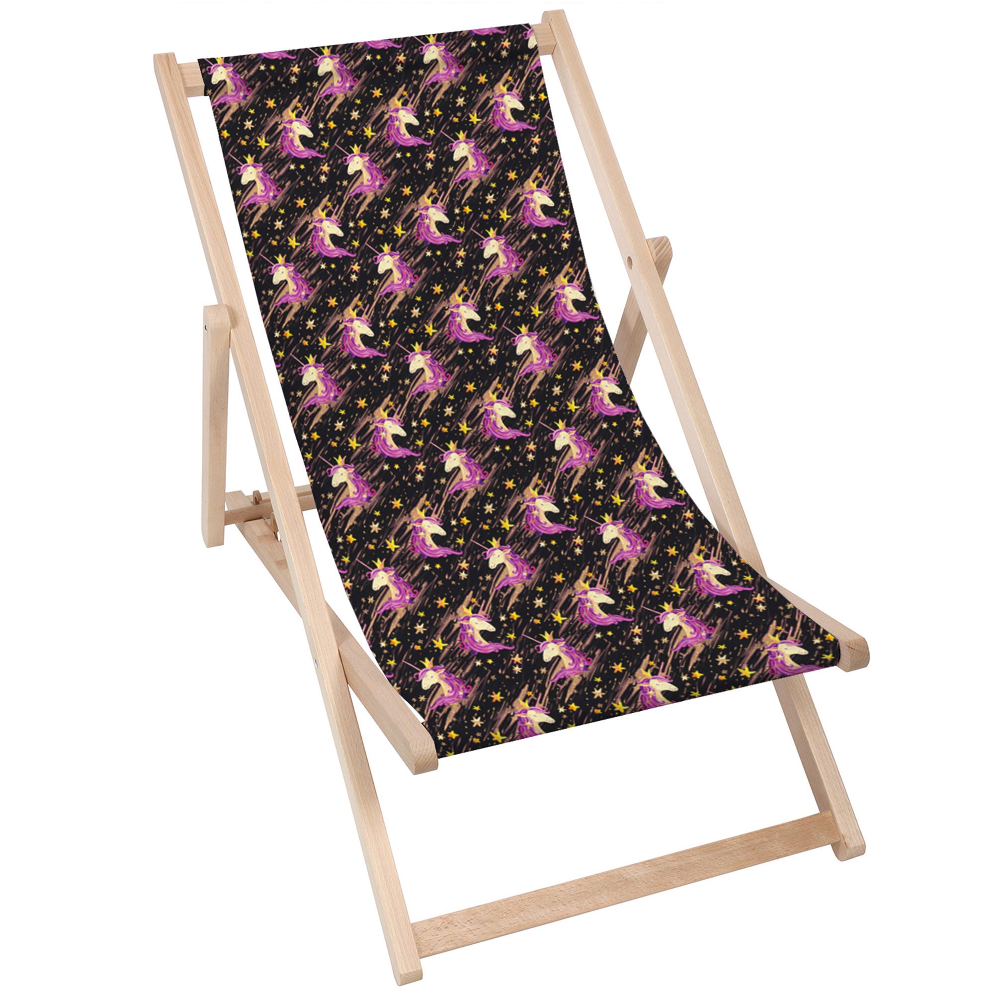 Wooden Deck Chair Unicorn Queen-M