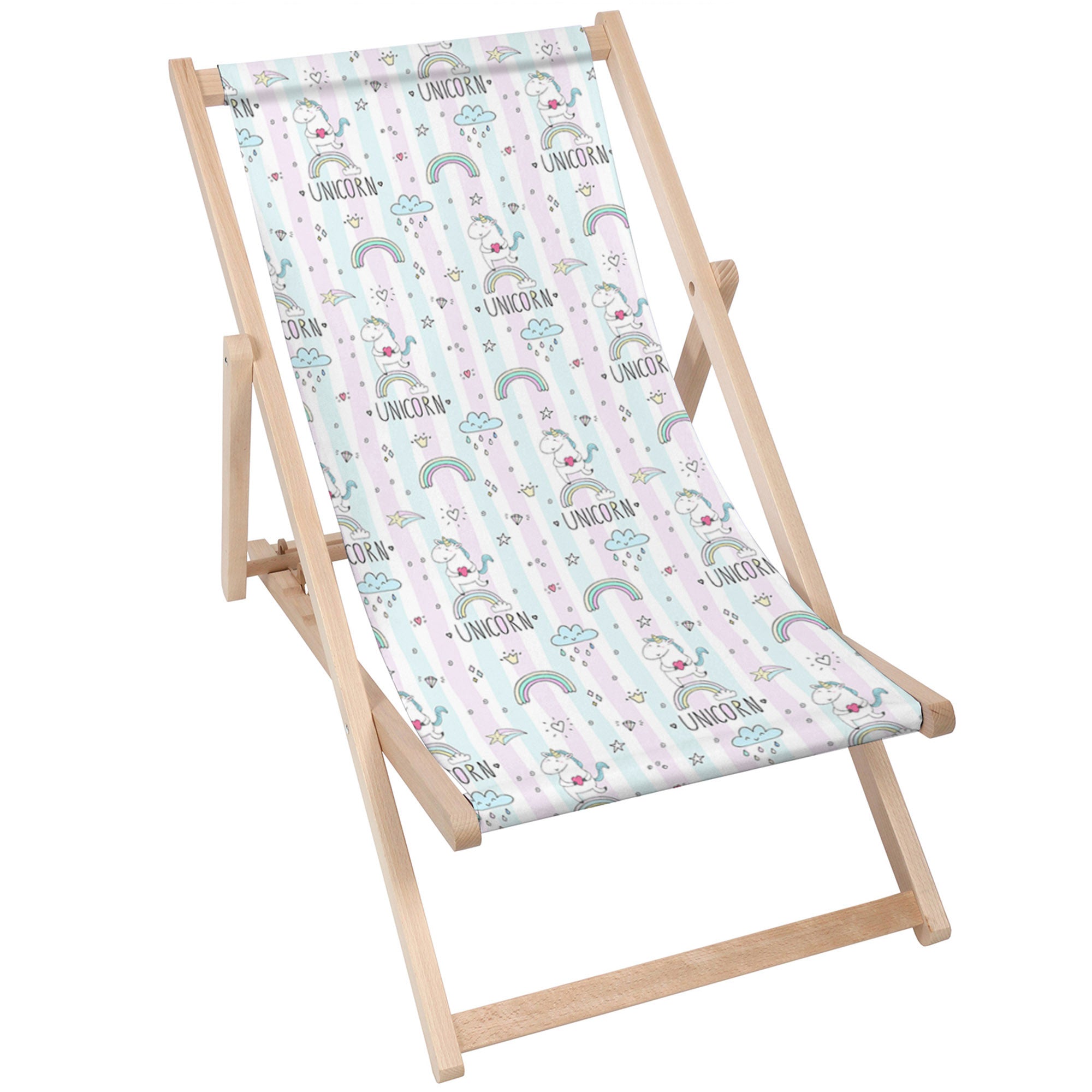 Leżak drewniany Unicorn with Heart-M