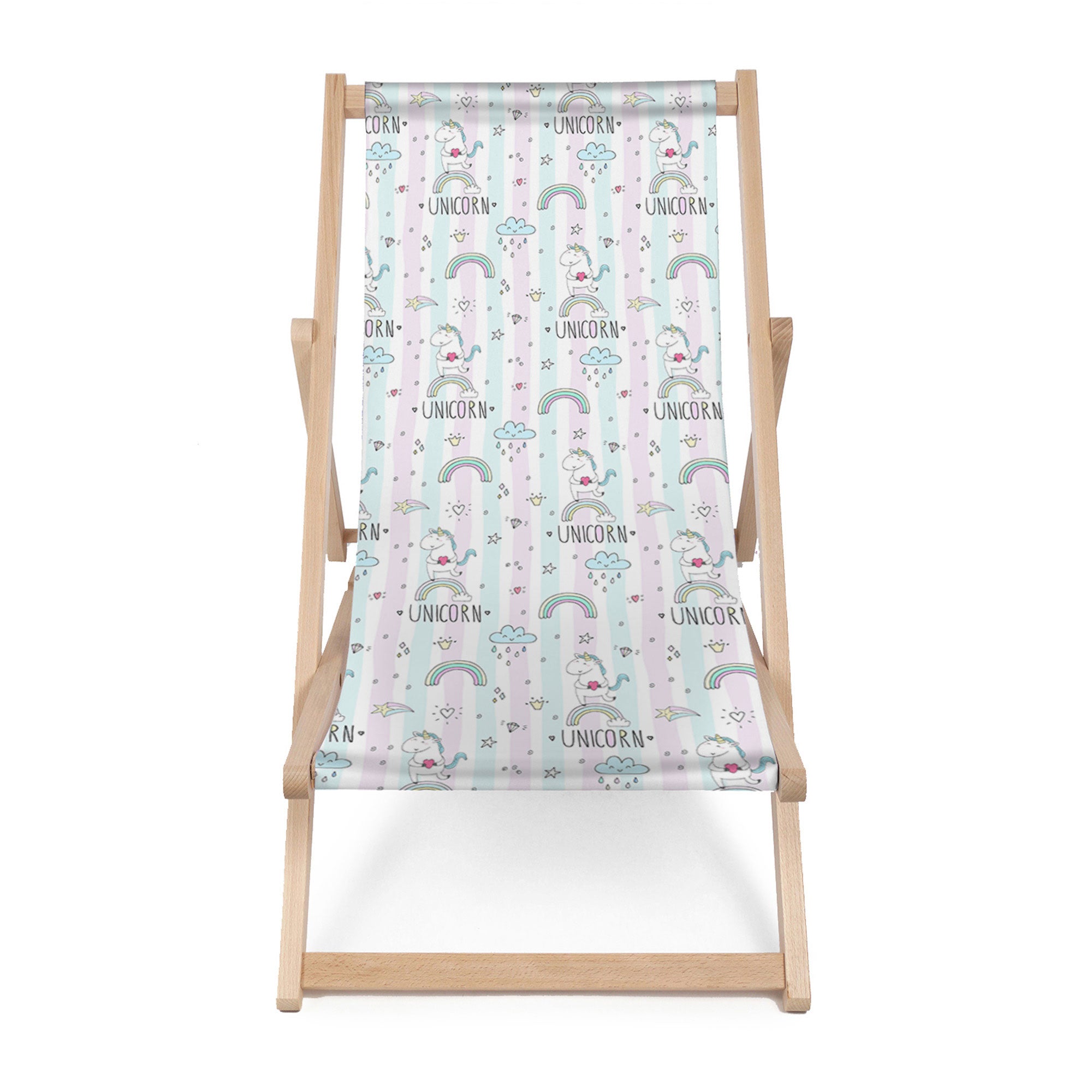 Leżak drewniany Unicorn with Heart-M