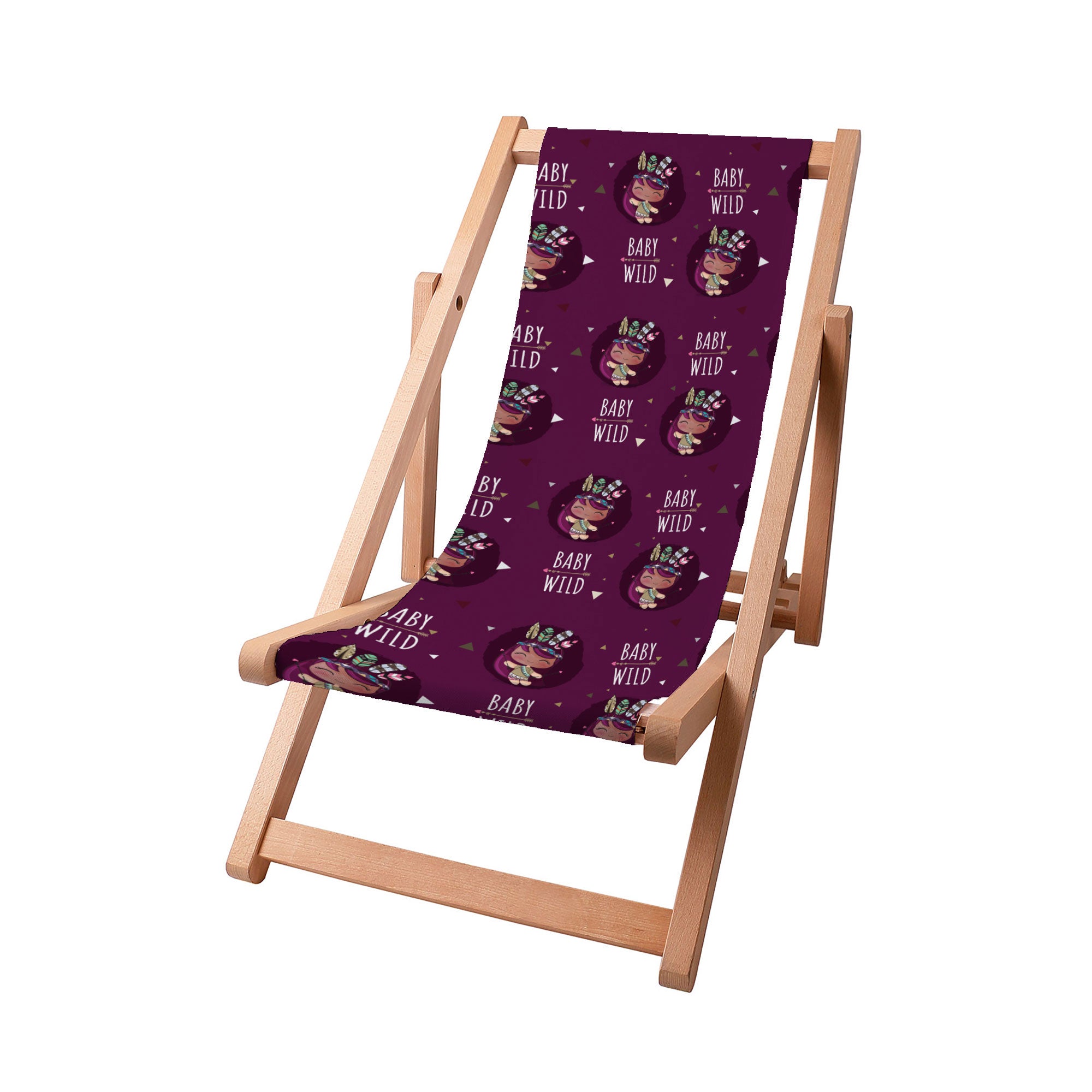 Leżak drewniany Baby Wild-S