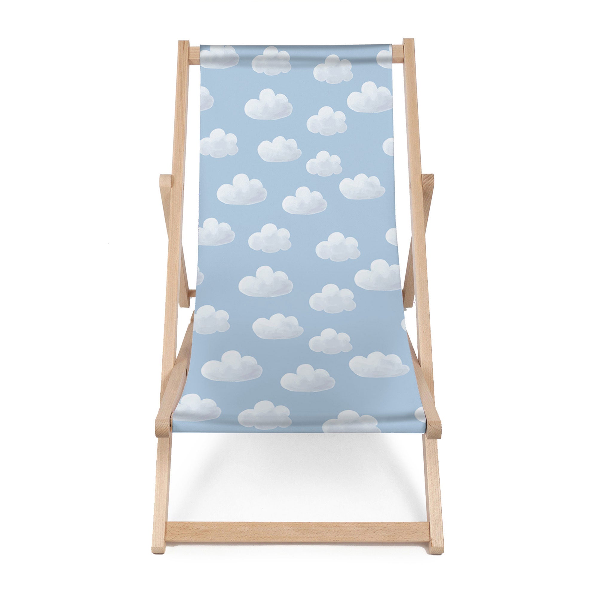Leżak drewniany Blue Clouds-M