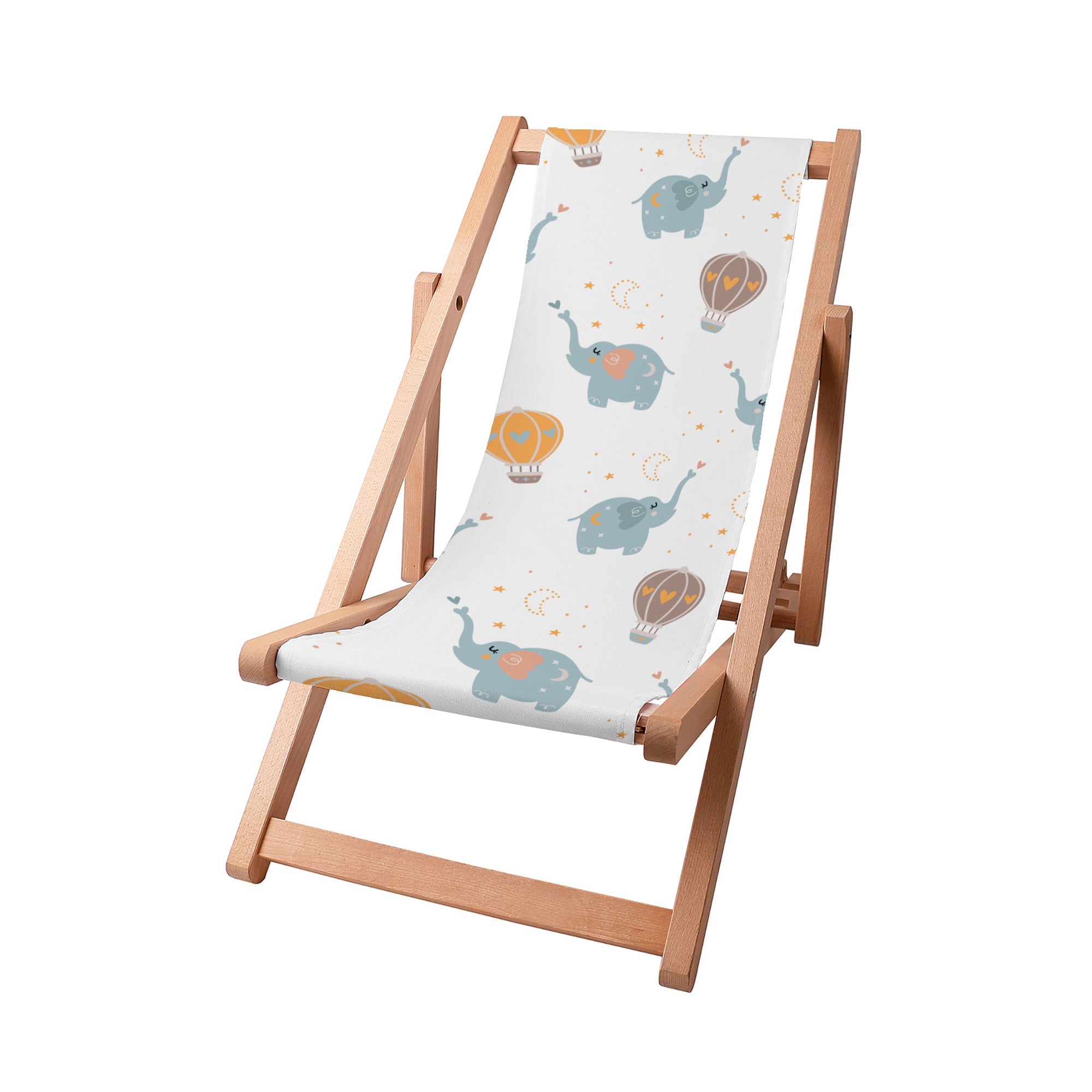 Drevené lehátko Modrý Slon-S
