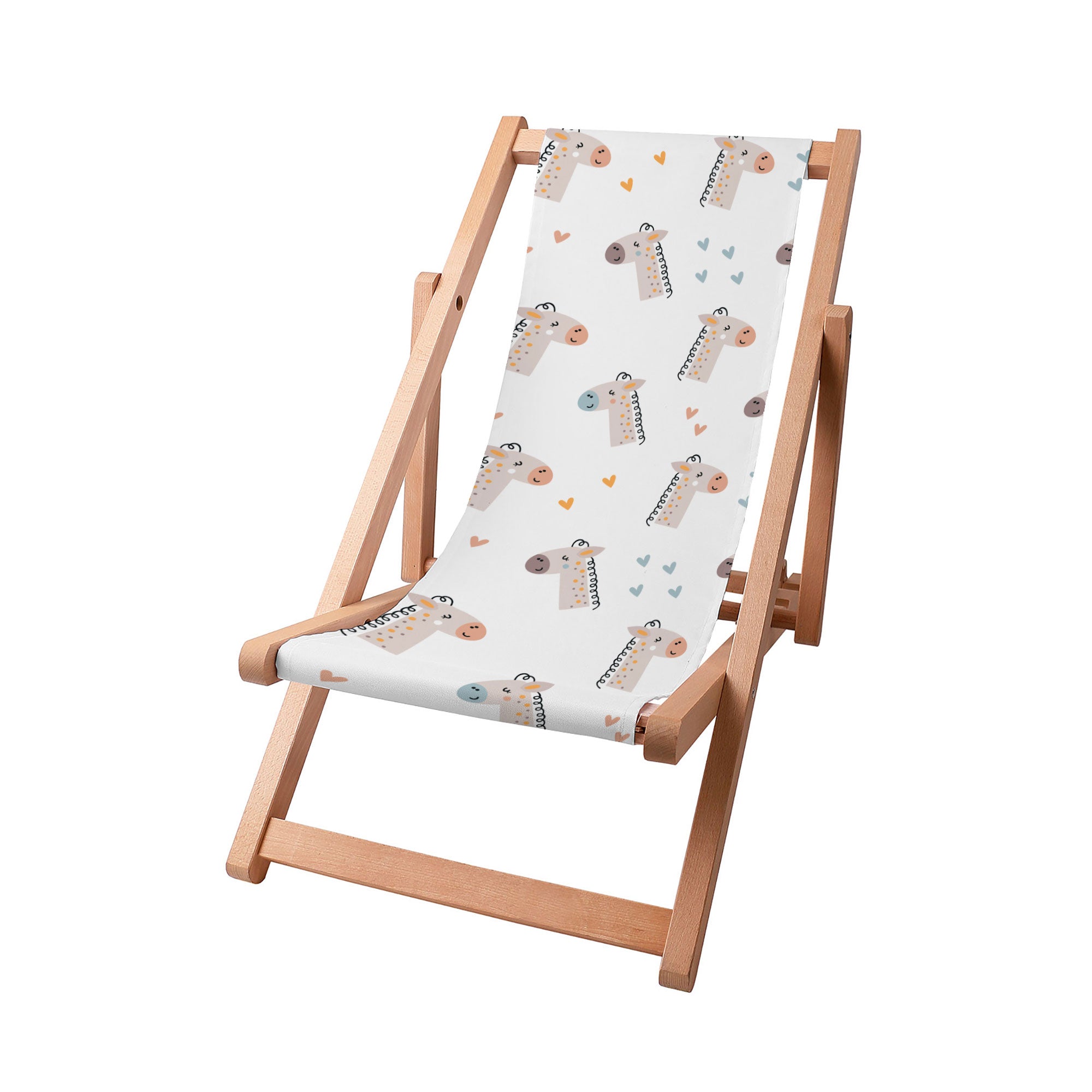 Leżak drewniany Cute Giraffe
