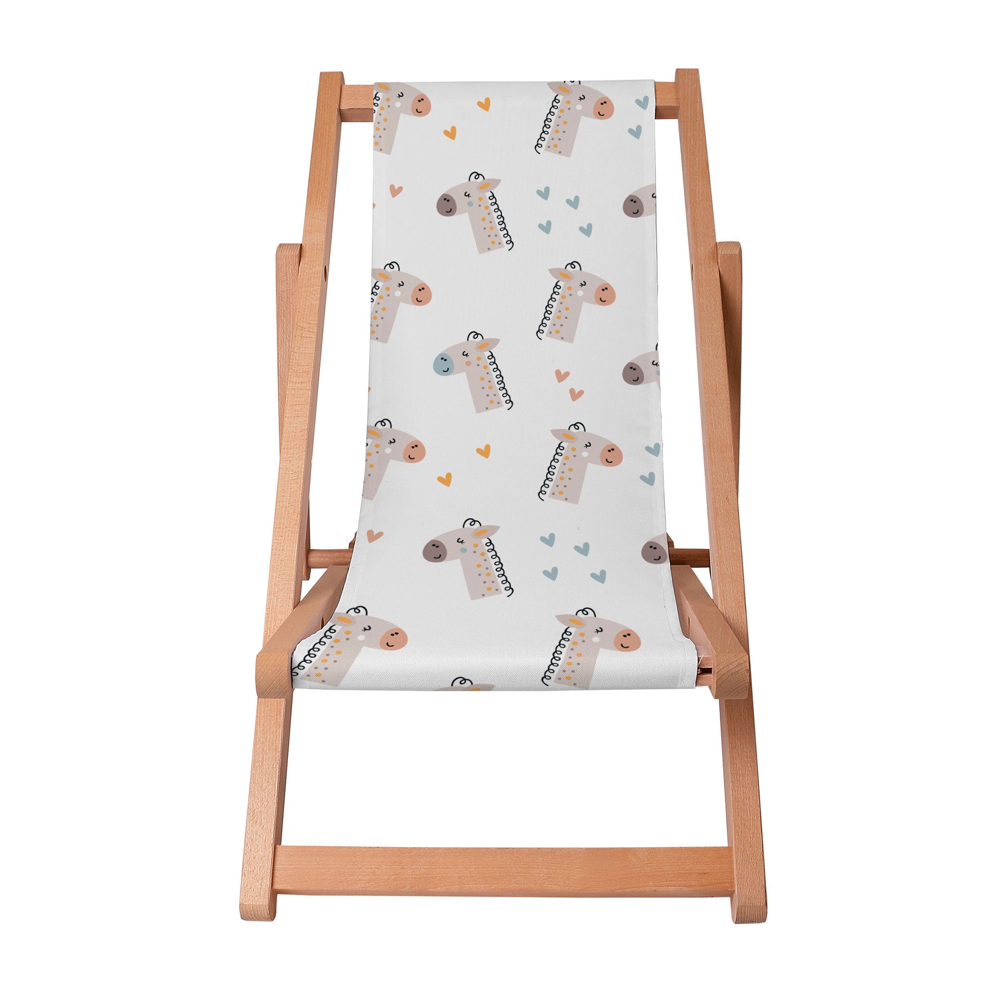 Leżak drewniany Cute Giraffe