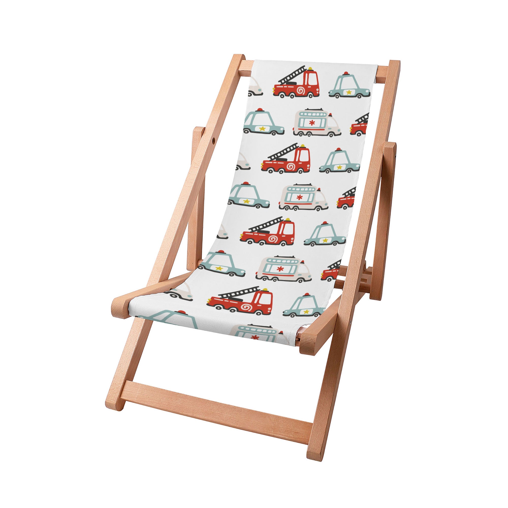 Wooden Deck Chair Emergency Vehicles-S