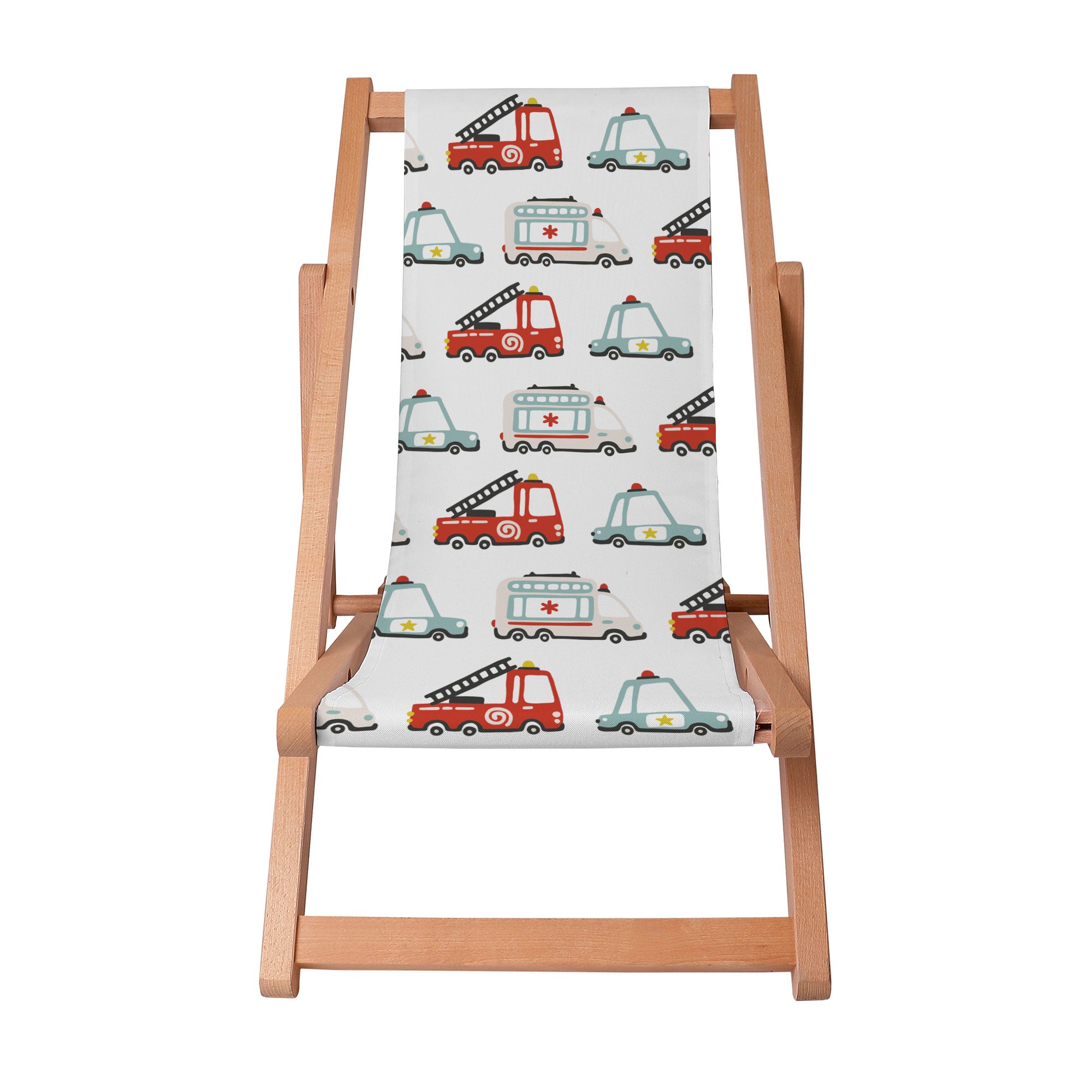 Wooden Deck Chair Emergency Vehicles-S