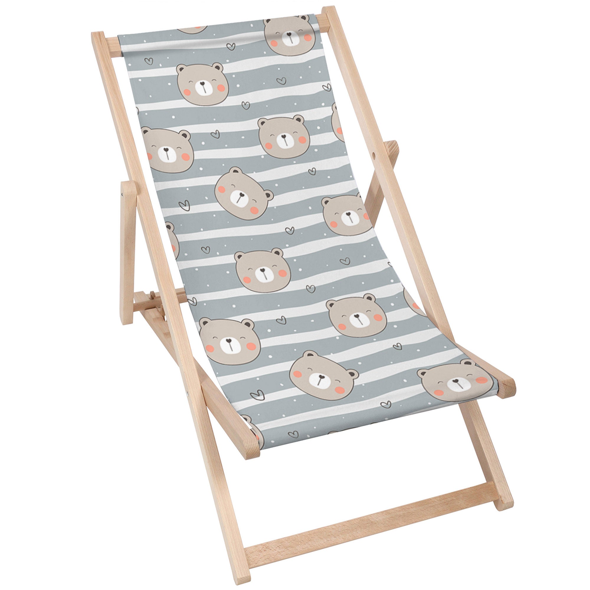 Leżak drewniany Happy Bear-M