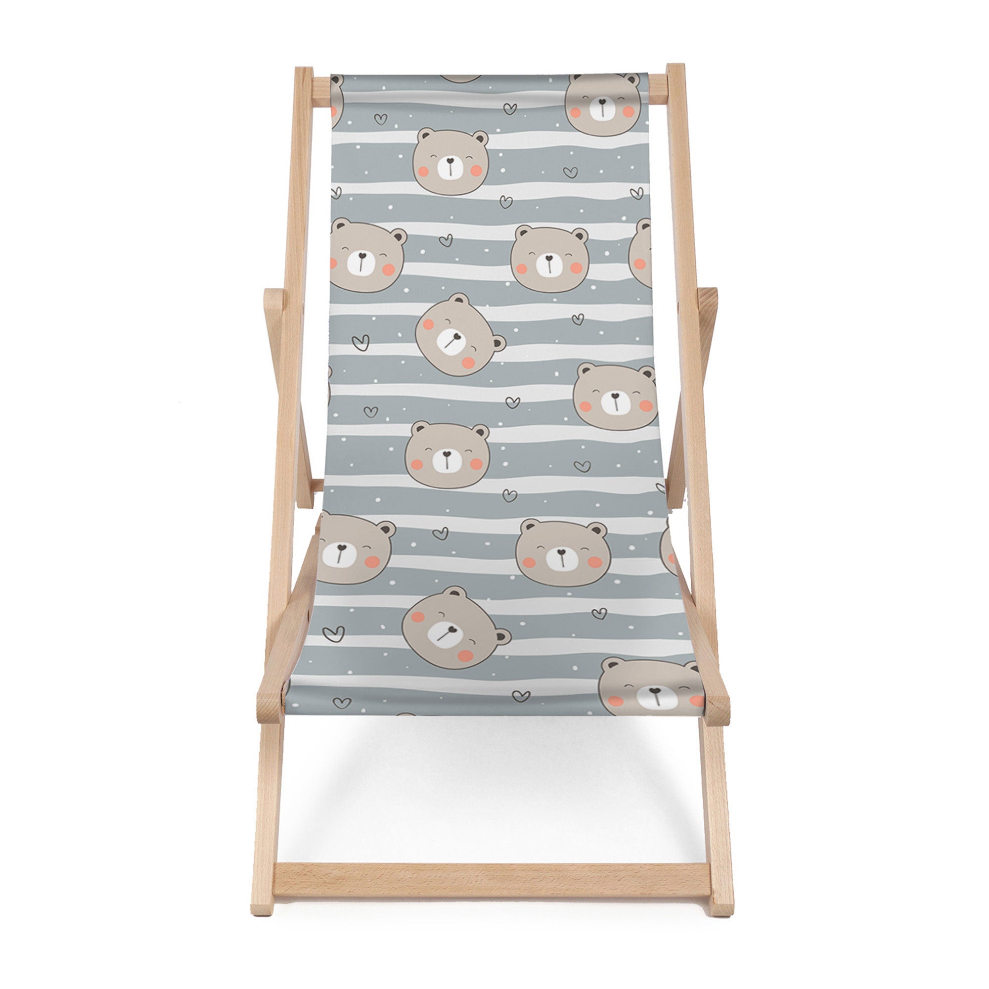 Leżak drewniany Happy Bear-M