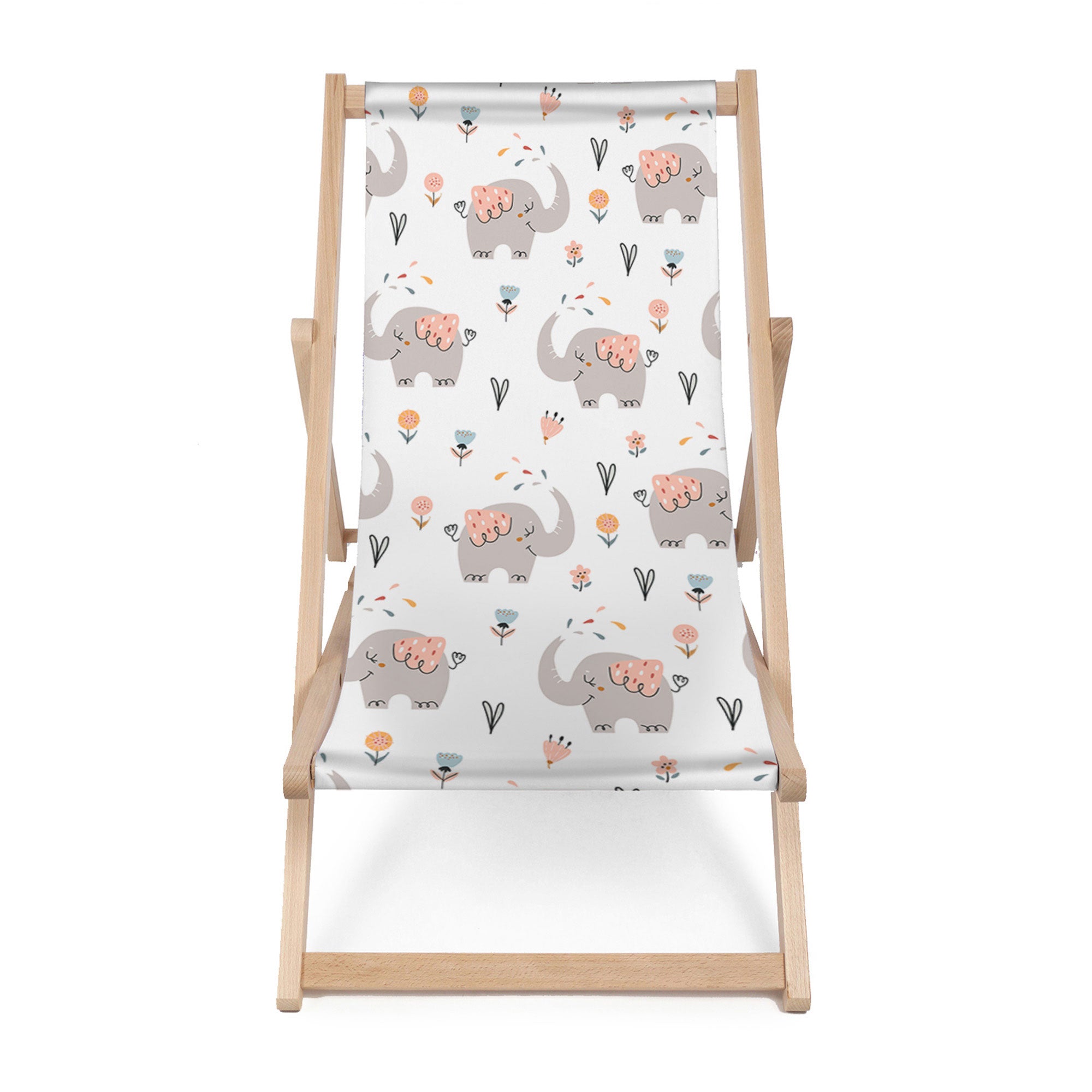 Leżak drewniany Happy Elephant-M