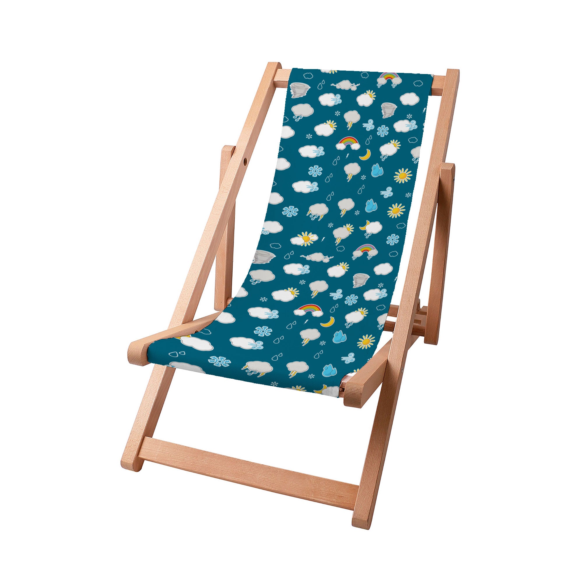 Wooden Deck Chair Rainy Weather-S