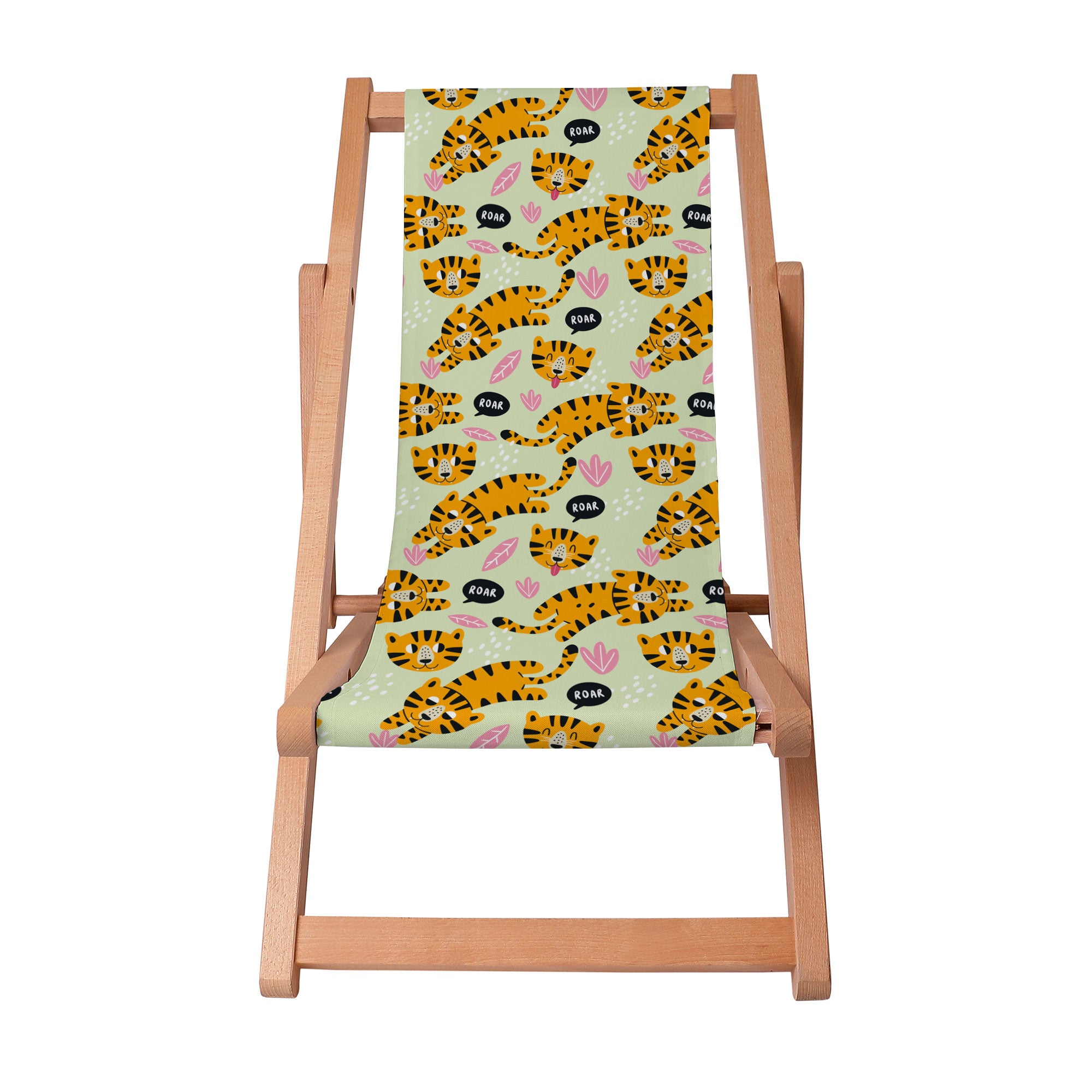 Leżak drewniany Orange Tiger Roar-S