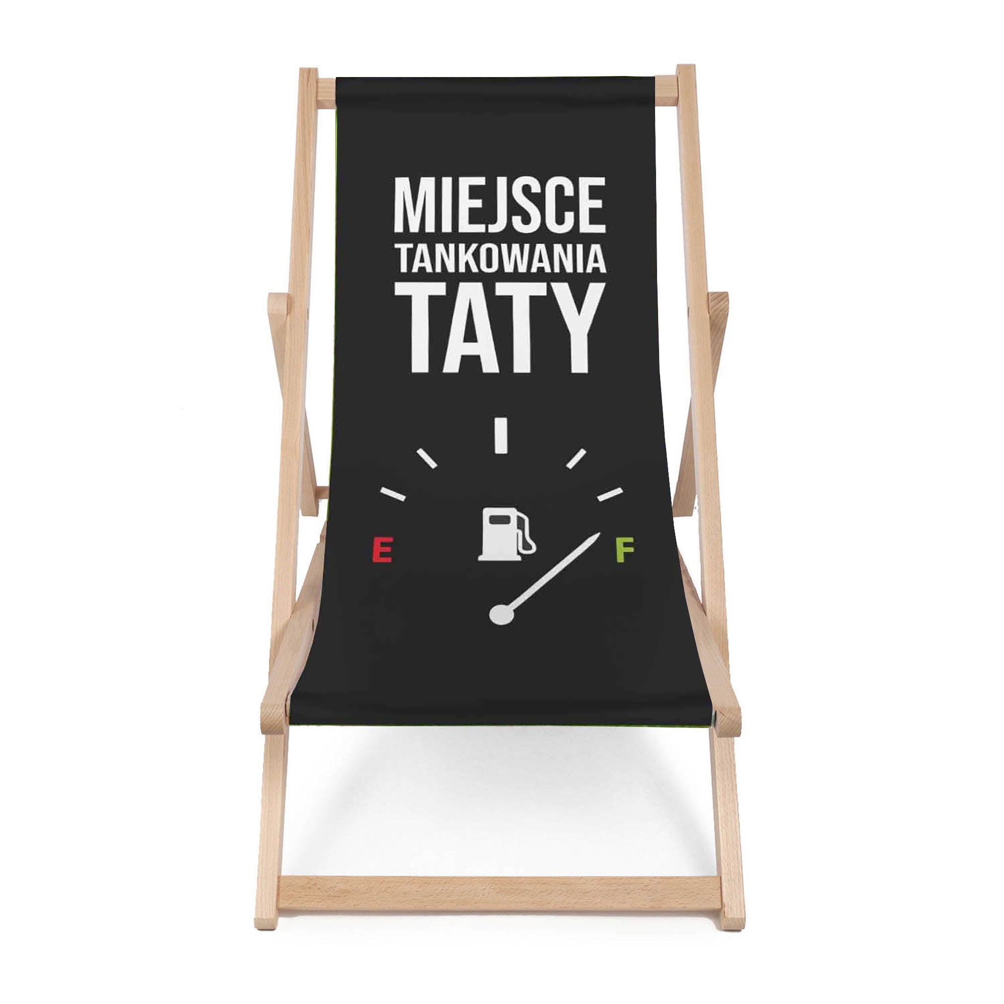 Leżak drewniany Miejsce Tankowania Taty