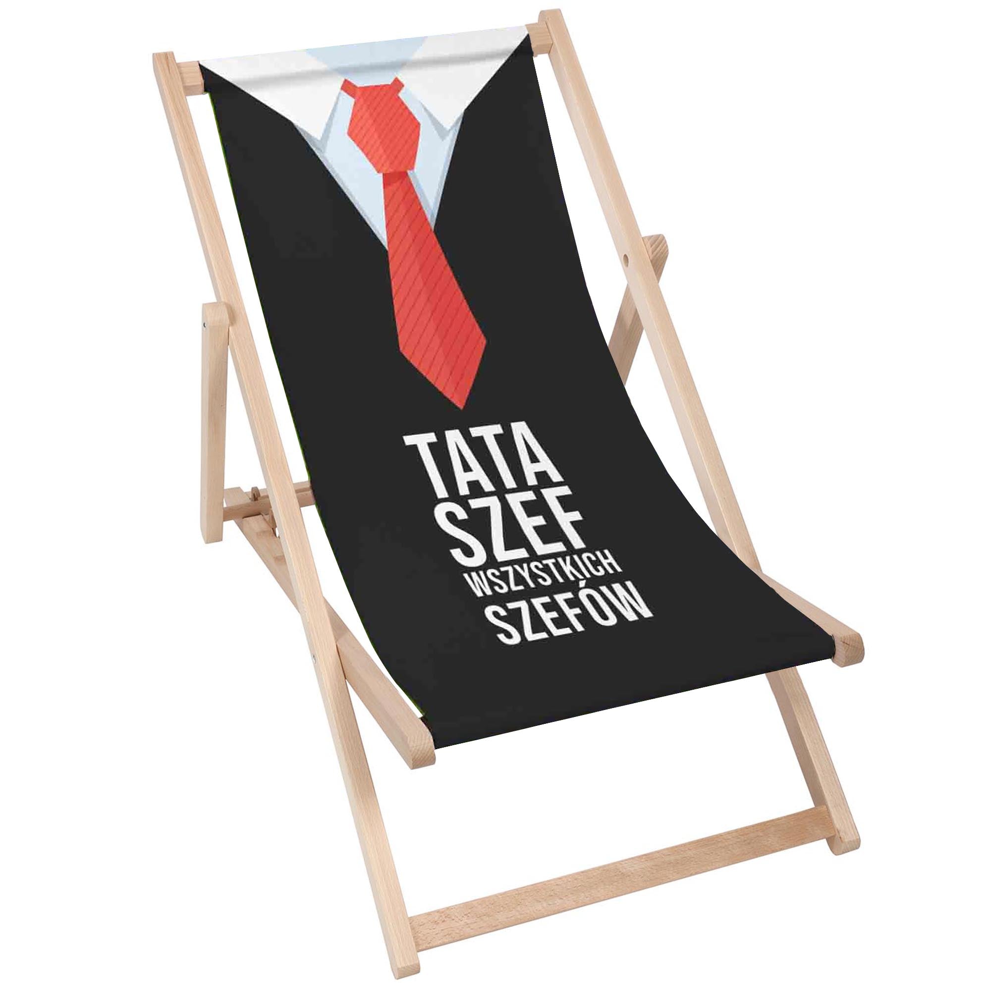 Leżak drewniany Tata Szef