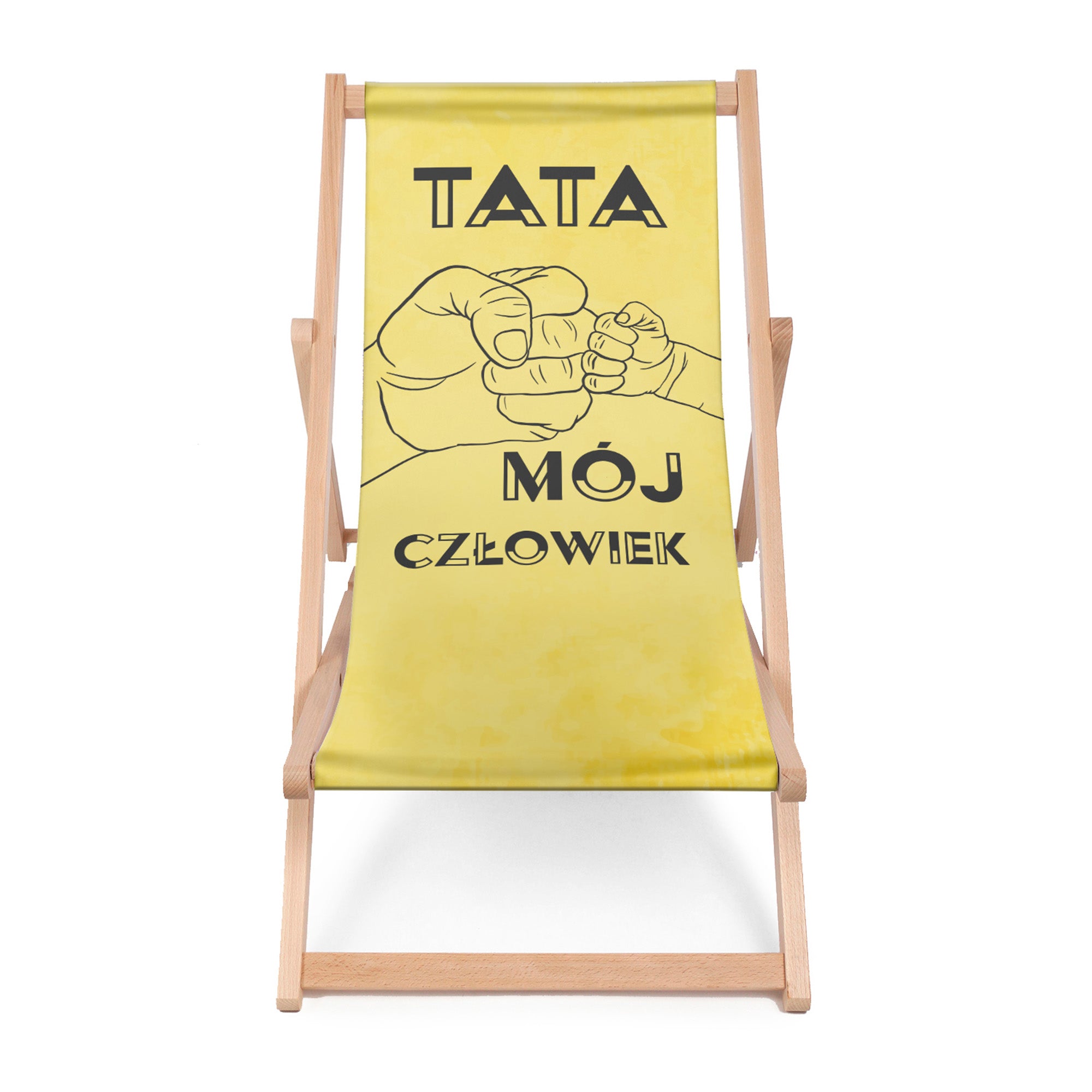 Wooden deck chair Dad My Man