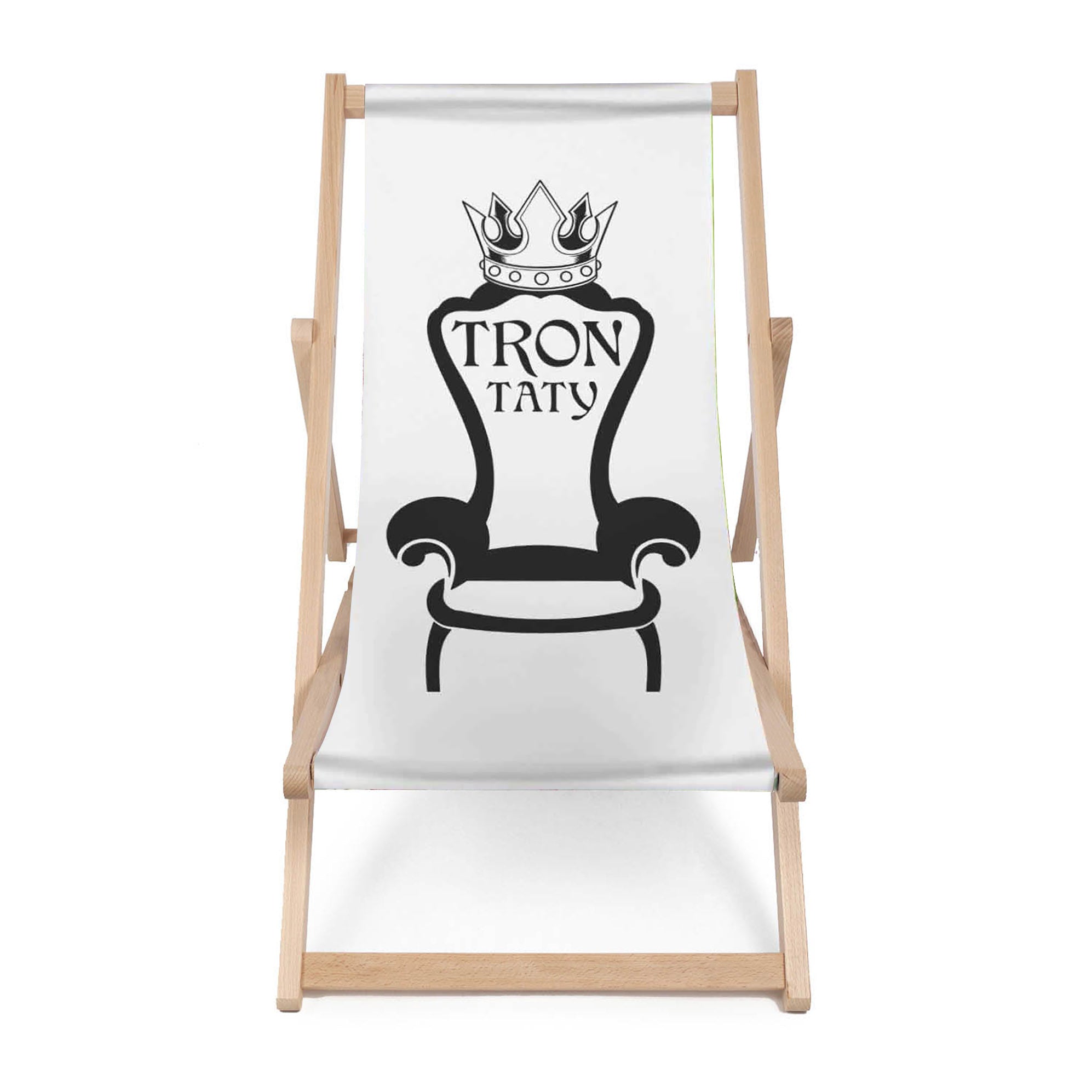 Leżak drewniany Tron taty