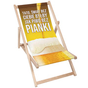 Leżak drewniany Piwo bez pianki