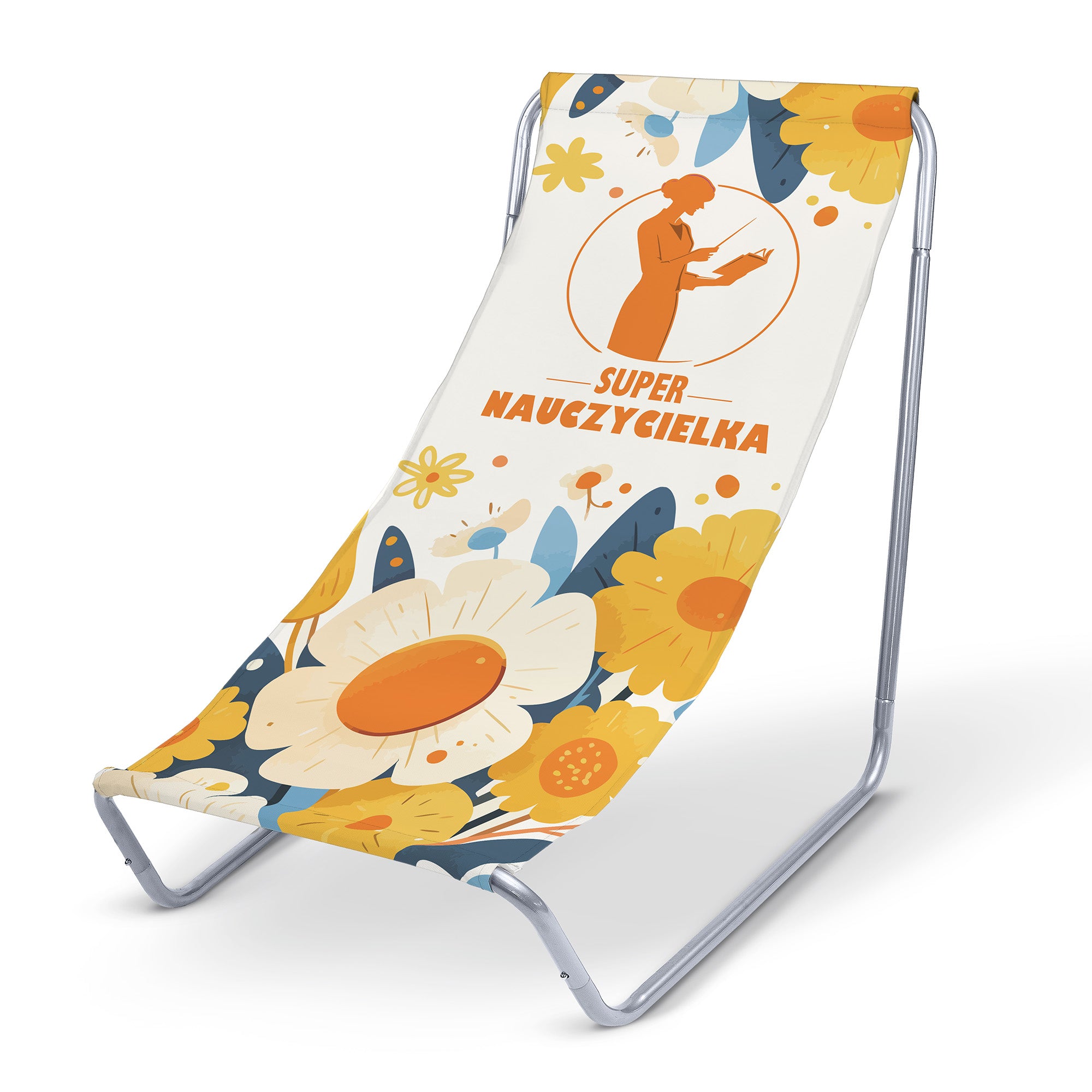 Leżak metalowy Super Nauczycielka