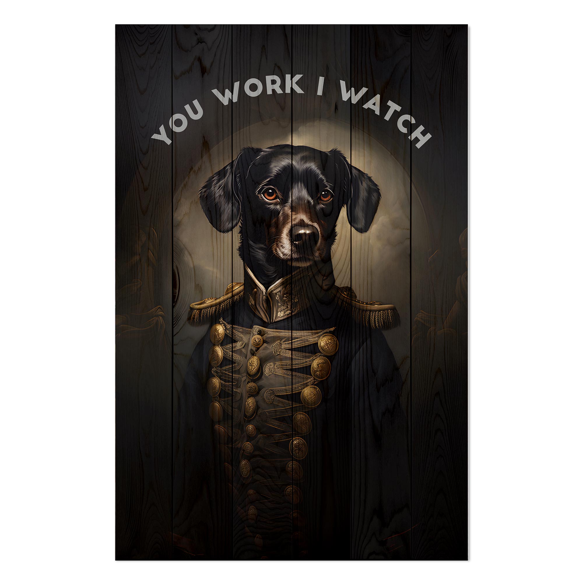 Obraz Wood You work I watch-30x30 cm