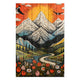 Bild Holz Vintage Berg-20x30 cm