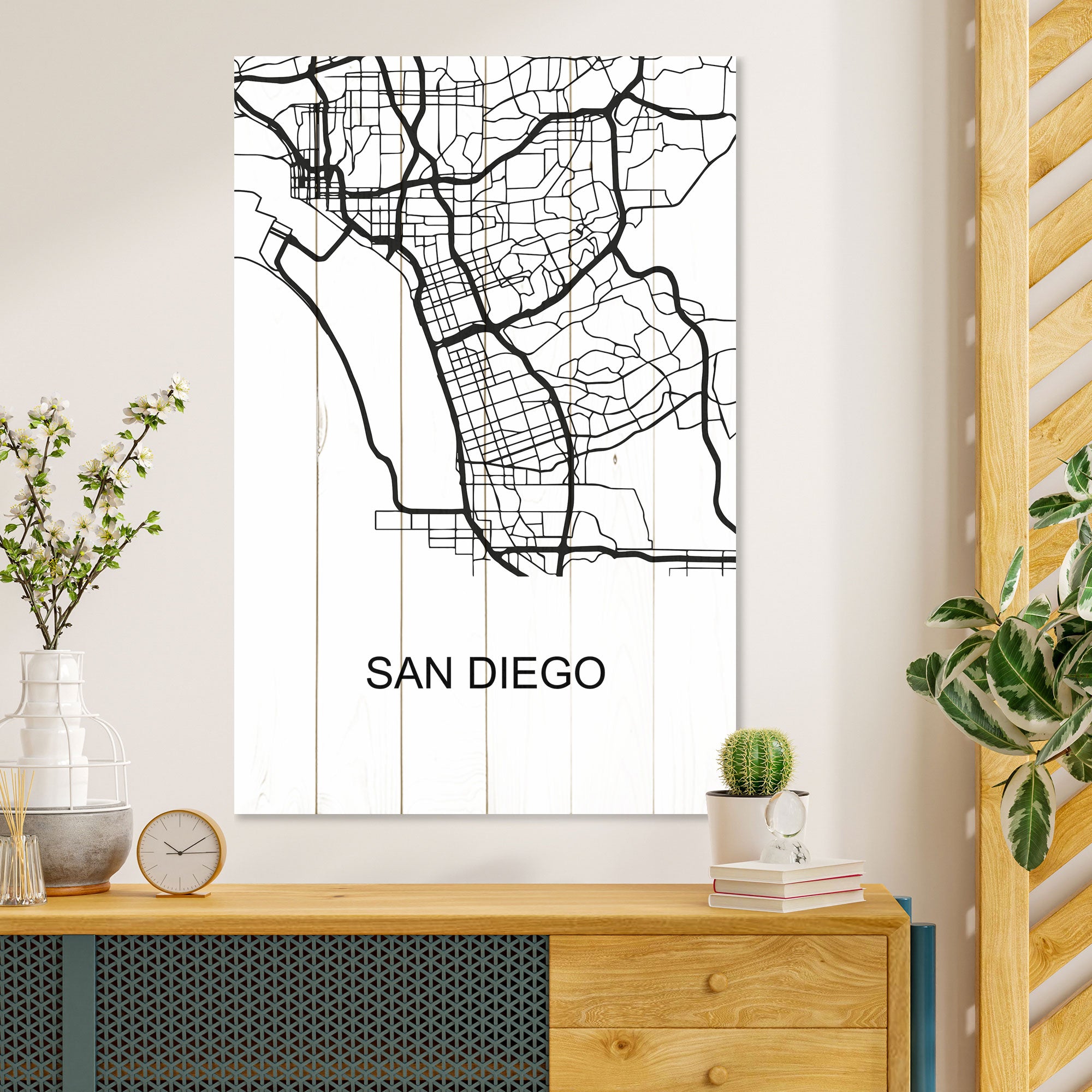 Wood Picture San Diego-50x70 cm