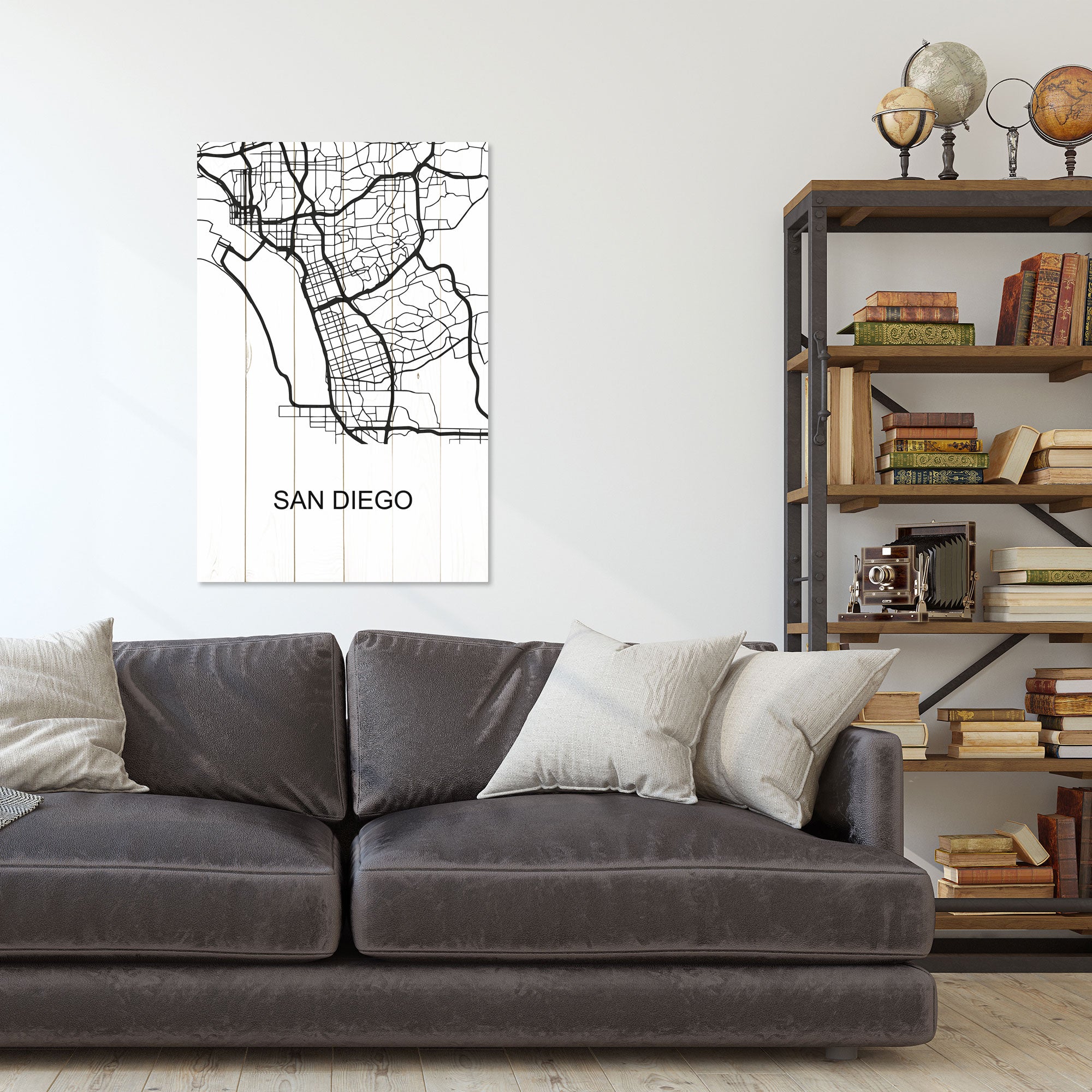 Wood Picture San Diego-50x70 cm