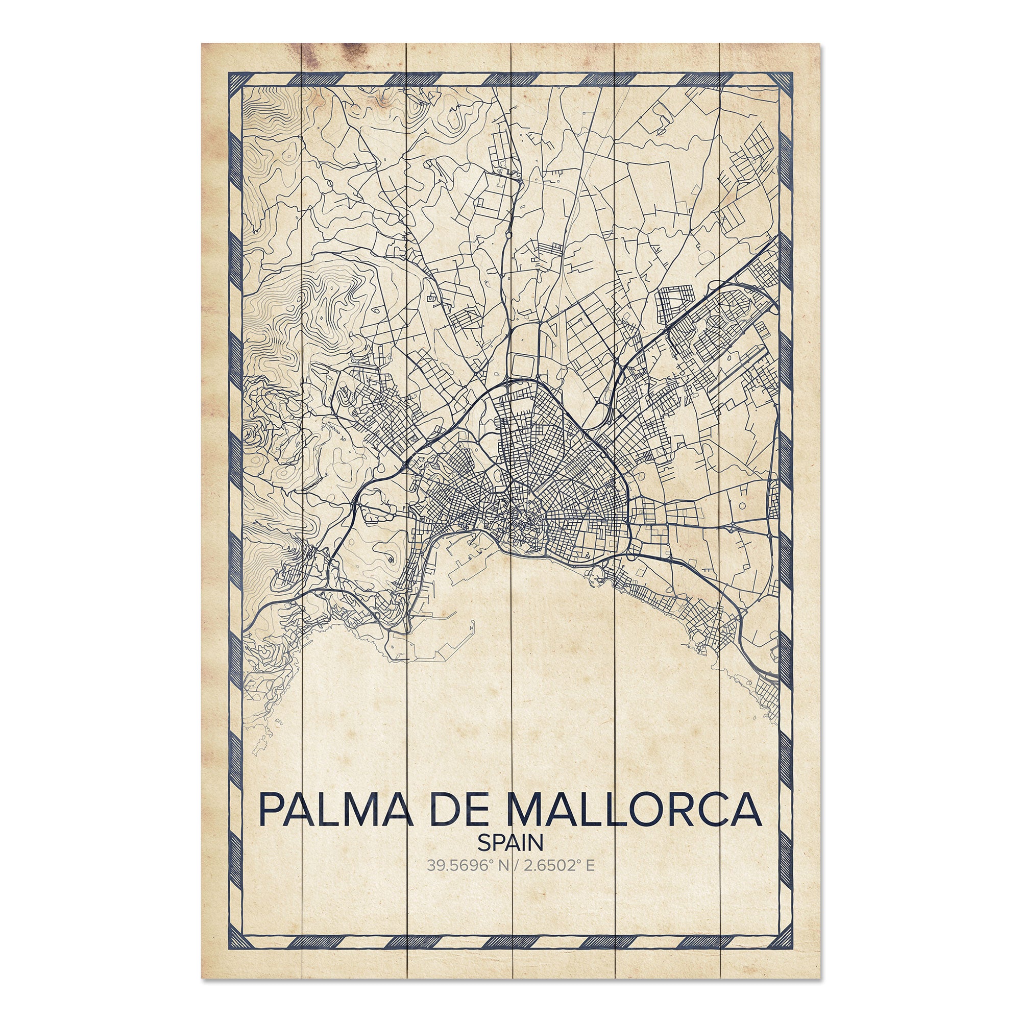 Obraz Wood  Palma de Mallorca-30x40 cm