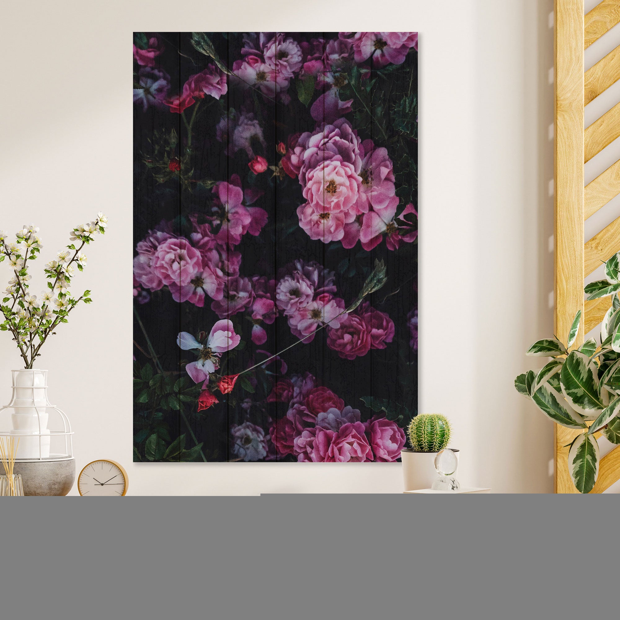 Obraz Wood Wild Bloom-30x30 cm