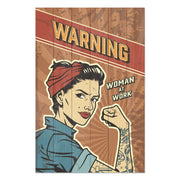 Obraz Wood Warning