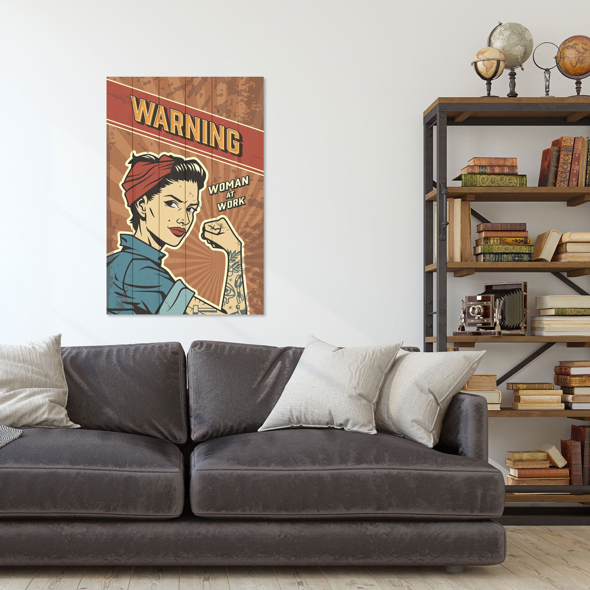 Obraz Wood Warning
