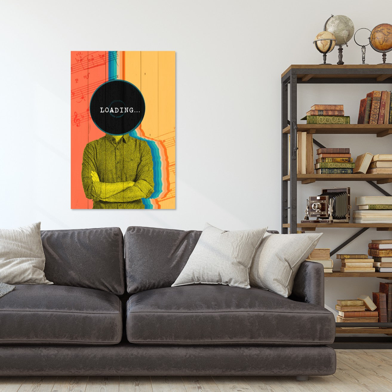 Obraz Wood Vintage Loading-30x40 cm