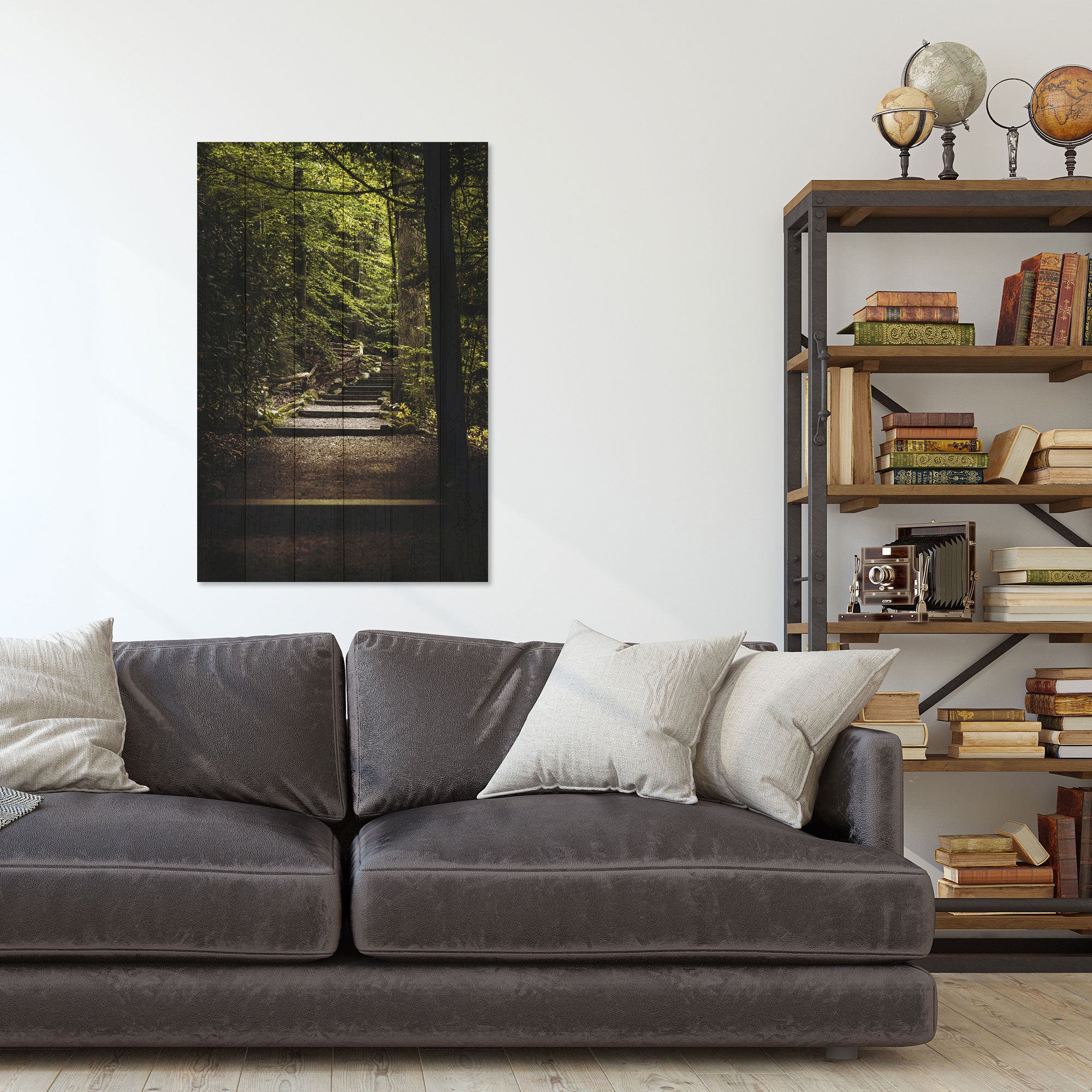 Obraz Wood Stairs in the Forest-20x30 cm